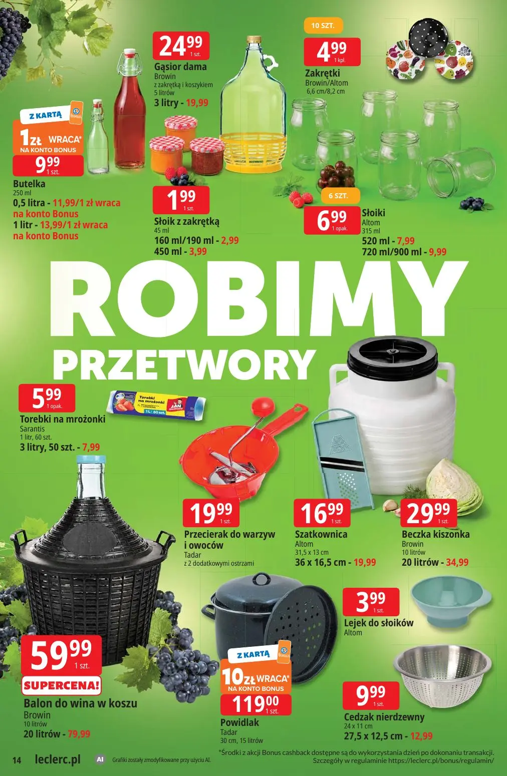 gazetka promocyjna E.Leclerc Sezon na przetwory - Strona 14