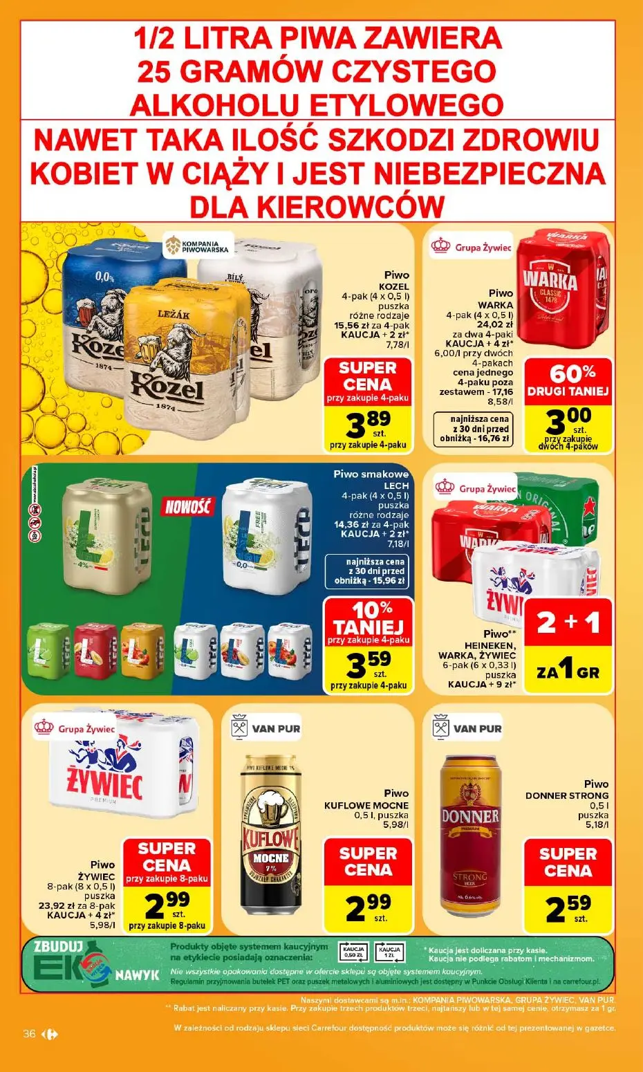 gazetka promocyjna Carrefour W sumie najlepszy. Od poniedziałku - Strona 38