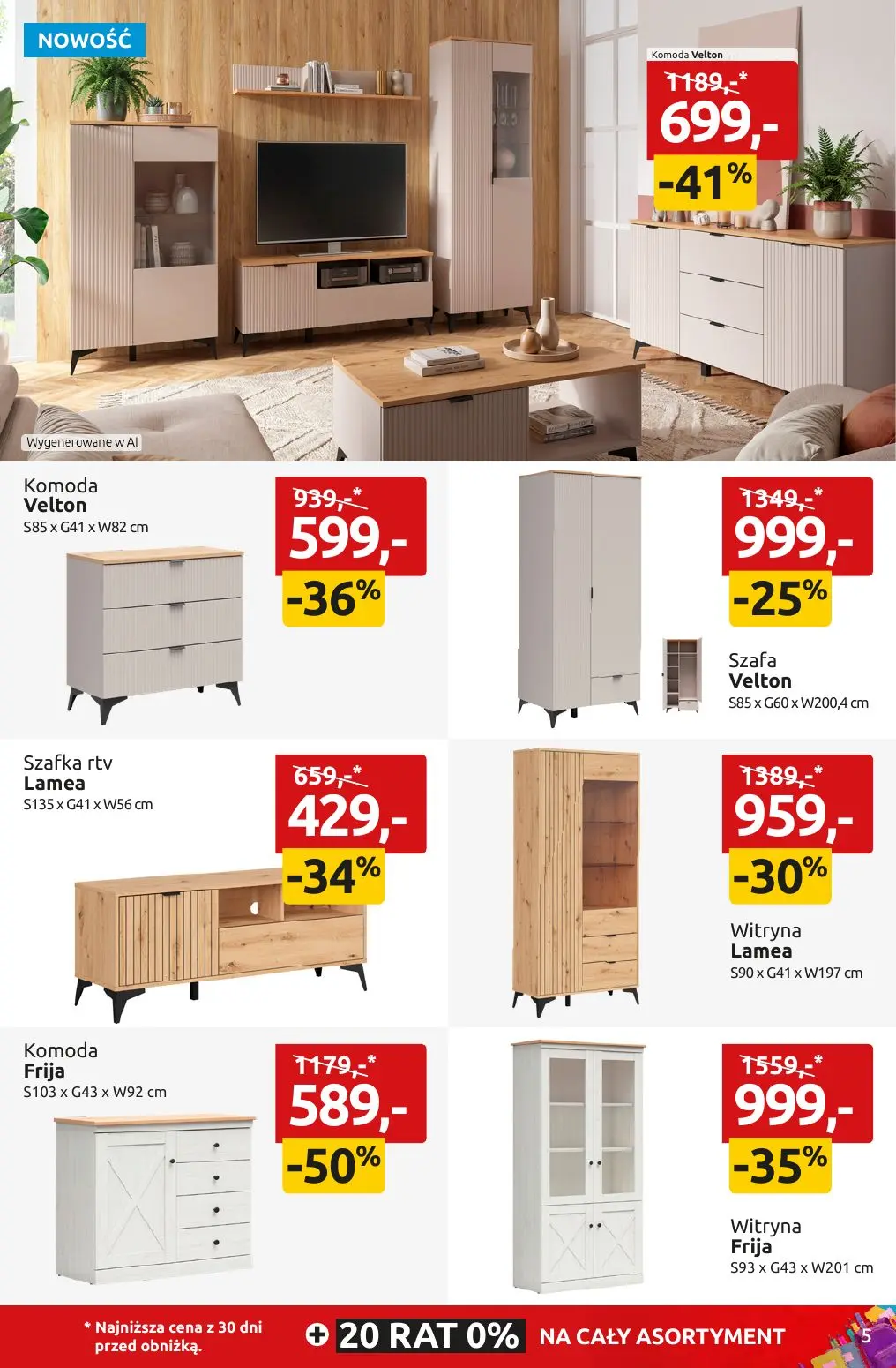 gazetka promocyjna Black Red White WITAJ SZKOŁO! SETKI MEBLI I DODATKÓW do -55% - Strona 5