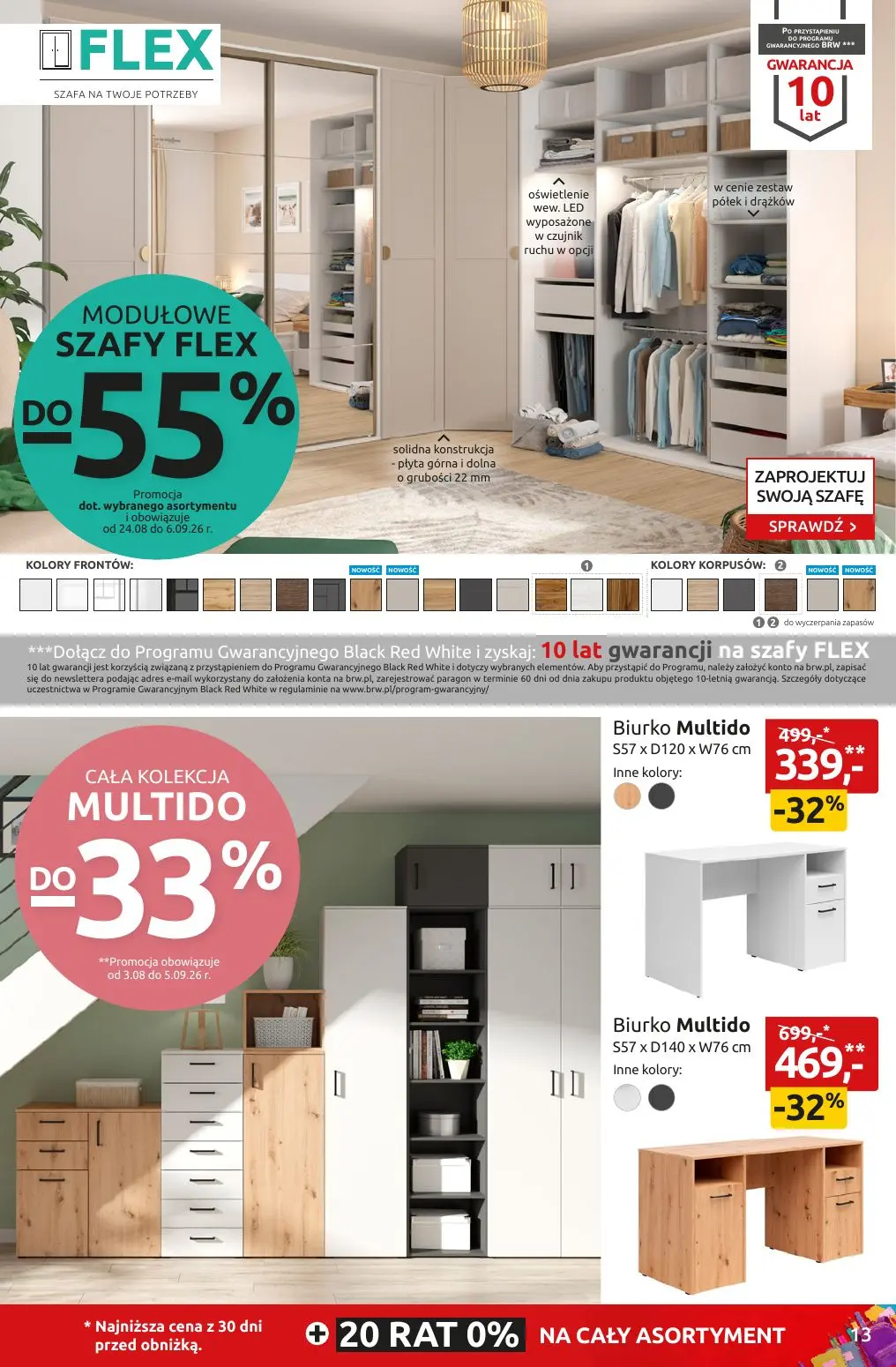 gazetka promocyjna Black Red White WITAJ SZKOŁO! SETKI MEBLI I DODATKÓW do -55% - Strona 13