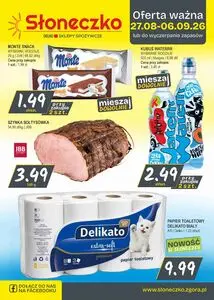 Gazetka promocyjna Słoneczko, ważna od 2026-08-27 do 2026-09-06.