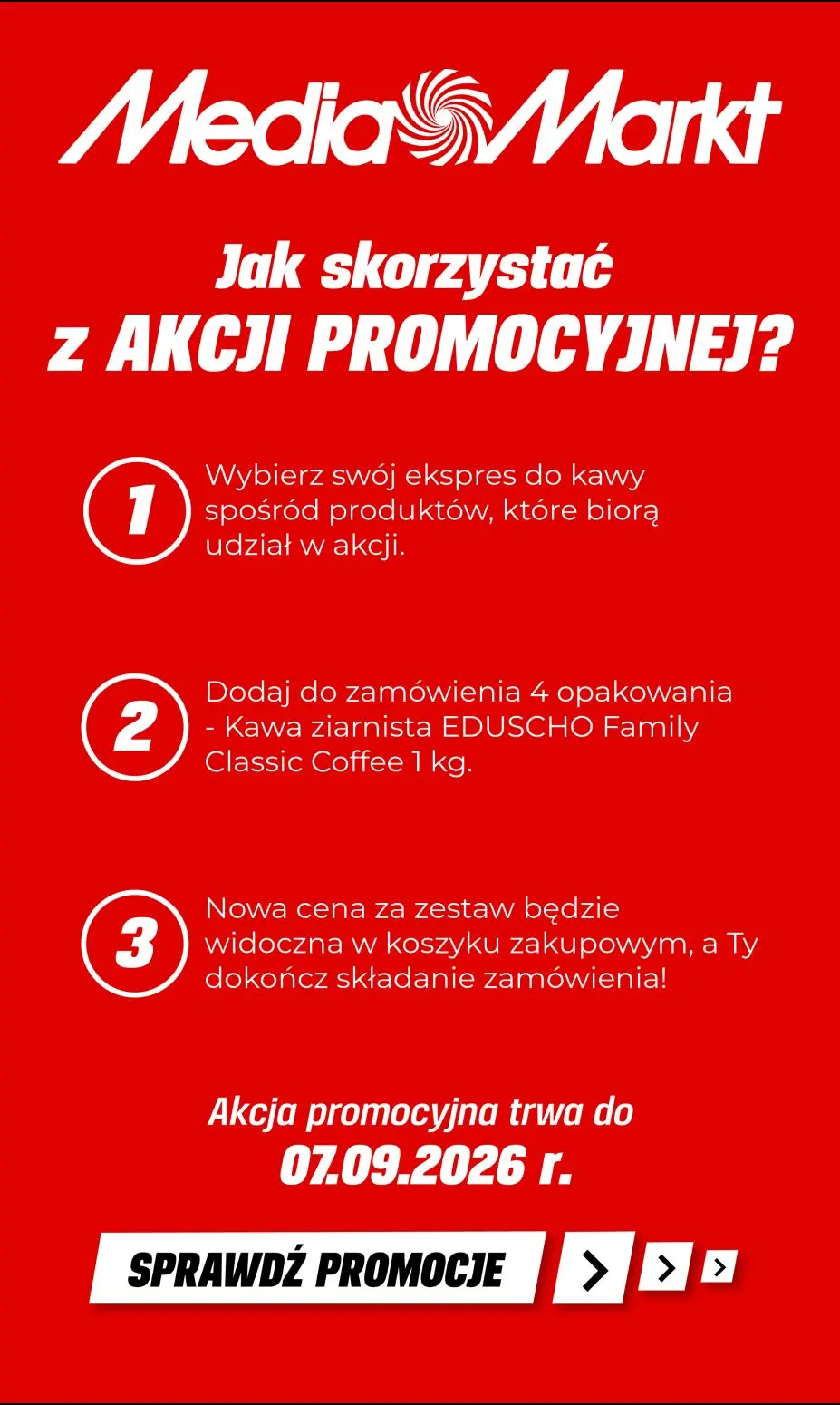 gazetka promocyjna Media Markt Kup ekspres automatyczny i zgarnij aż 4 kg kawy EDUSCHO w zestawie! - Strona 2