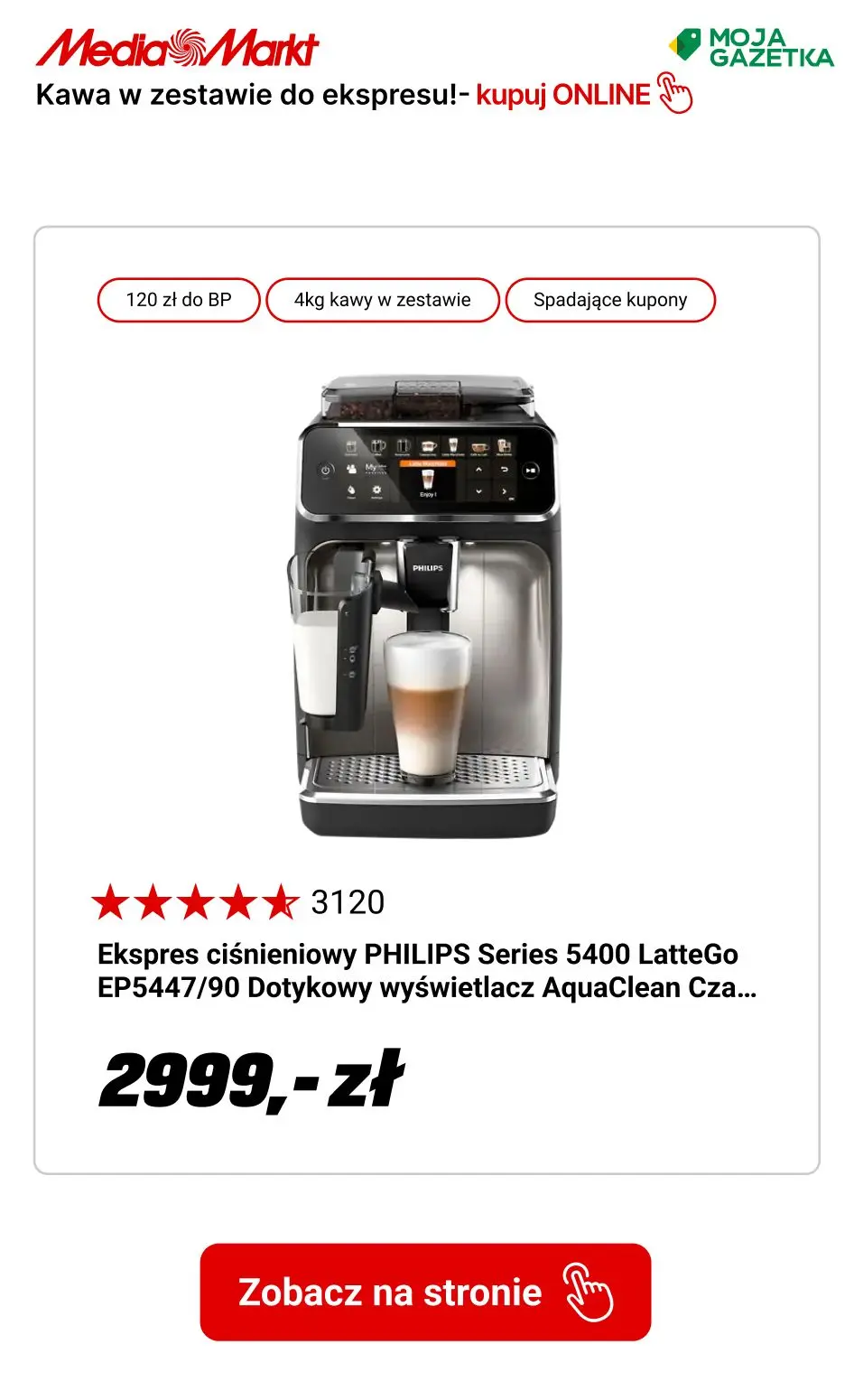gazetka promocyjna Media Markt Kup ekspres automatyczny i zgarnij aż 4 kg kawy EDUSCHO w zestawie! - Strona 4