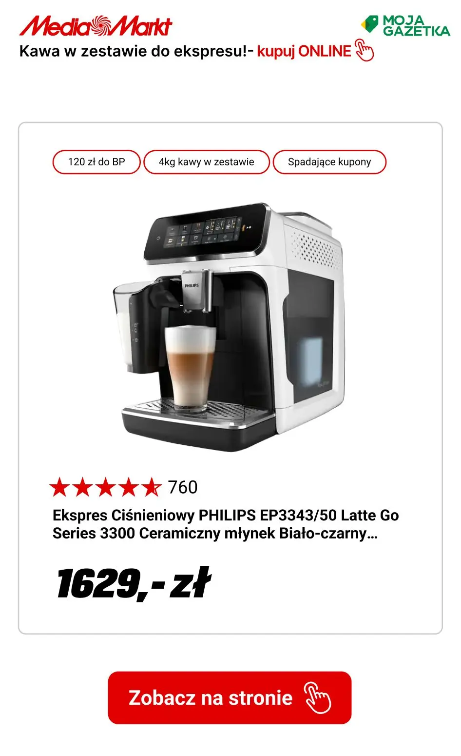 gazetka promocyjna Media Markt Kup ekspres automatyczny i zgarnij aż 4 kg kawy EDUSCHO w zestawie! - Strona 9
