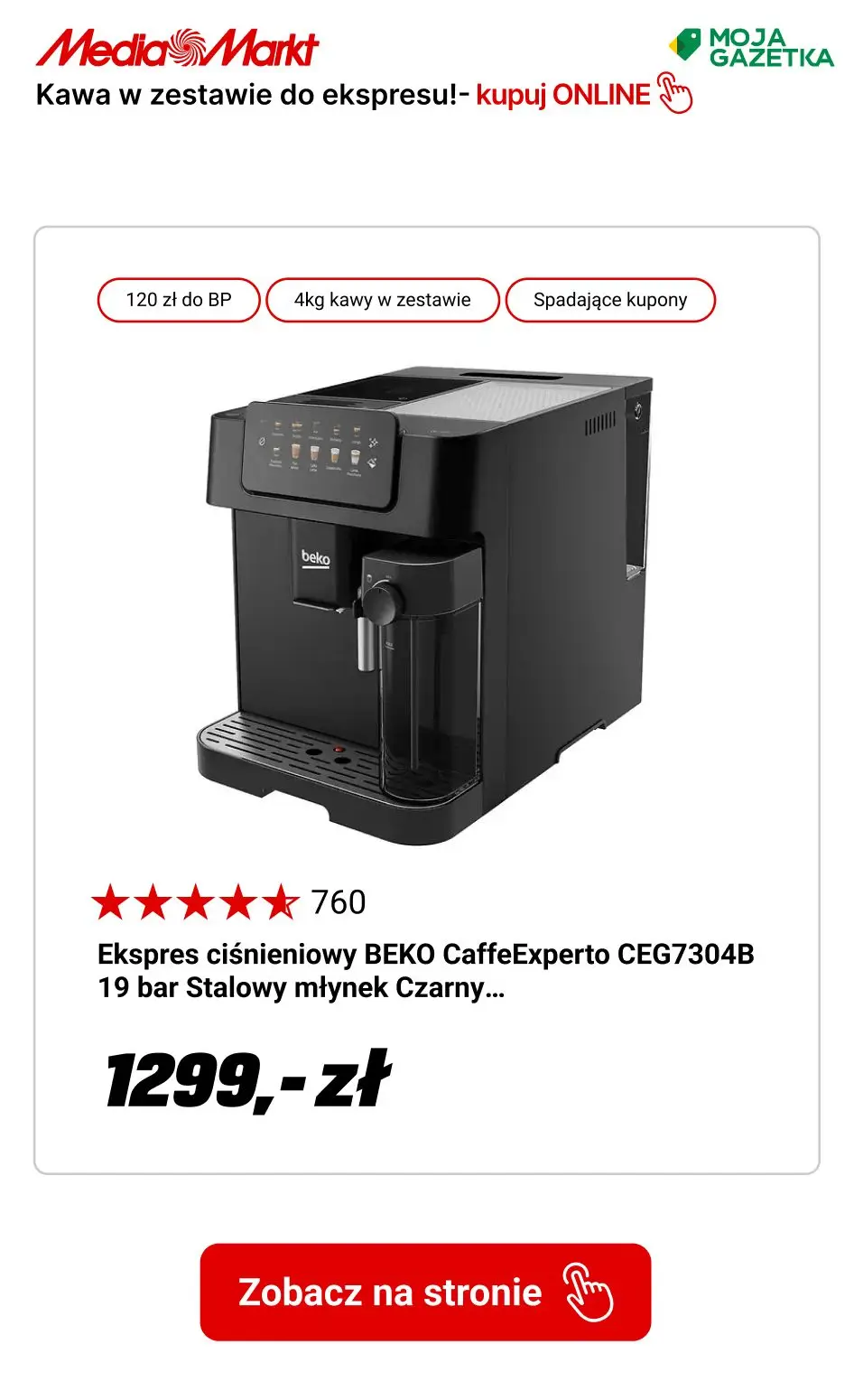 gazetka promocyjna Media Markt Kup ekspres automatyczny i zgarnij aż 4 kg kawy EDUSCHO w zestawie! - Strona 10