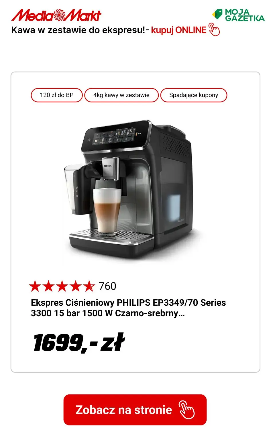 gazetka promocyjna Media Markt Kup ekspres automatyczny i zgarnij aż 4 kg kawy EDUSCHO w zestawie! - Strona 11
