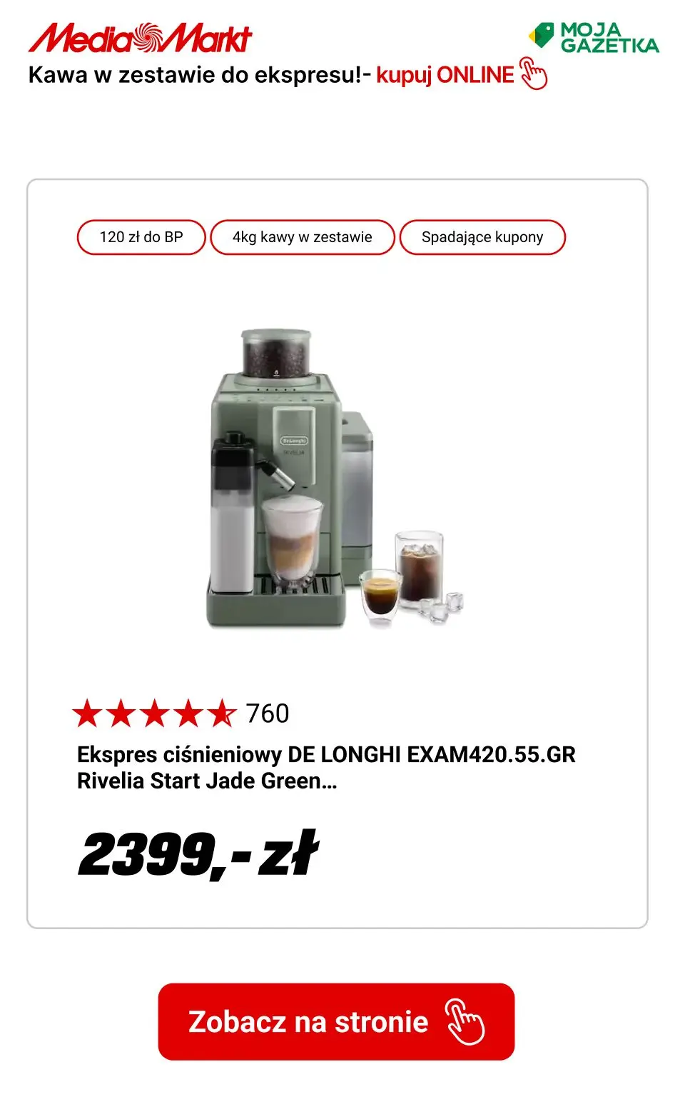 gazetka promocyjna Media Markt Kup ekspres automatyczny i zgarnij aż 4 kg kawy EDUSCHO w zestawie! - Strona 12