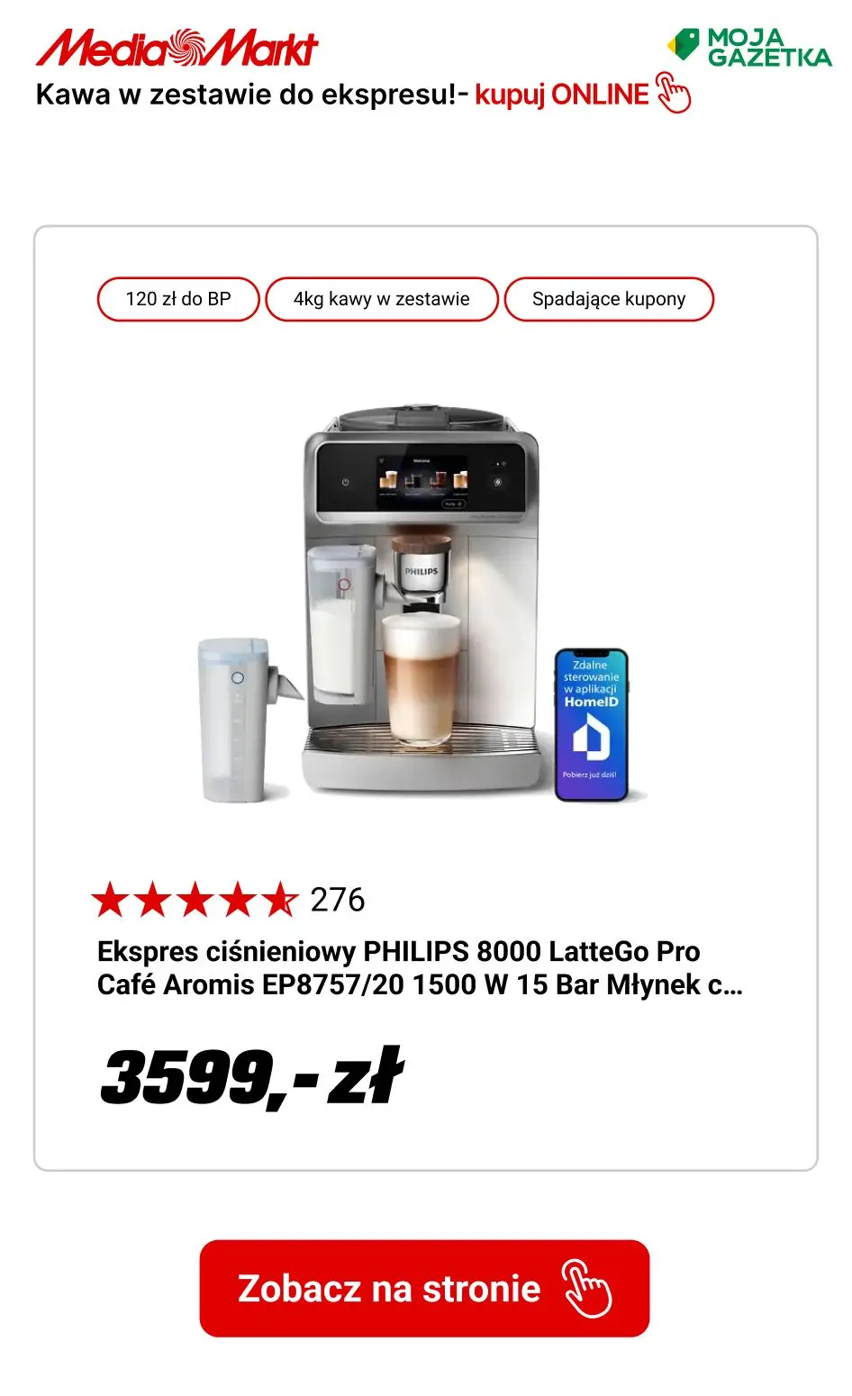 gazetka promocyjna Media Markt Kup ekspres automatyczny i zgarnij aż 4 kg kawy EDUSCHO w zestawie! - Strona 14