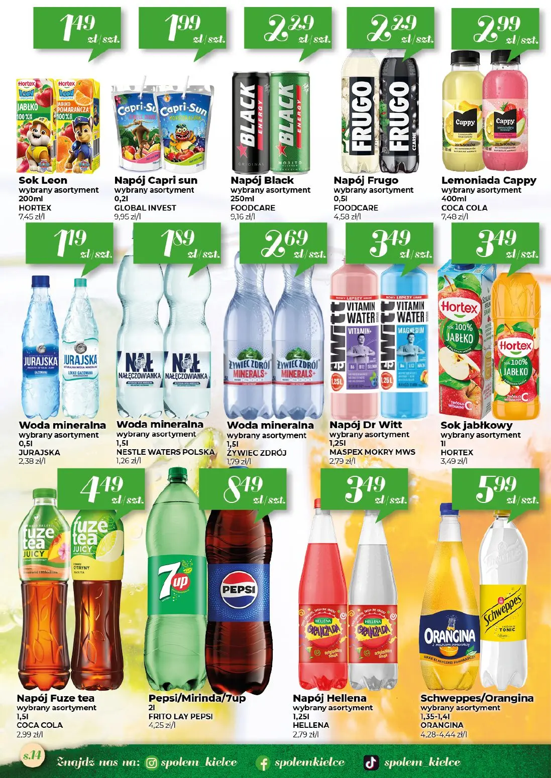 gazetka promocyjna Społem Kielce  - Strona 14