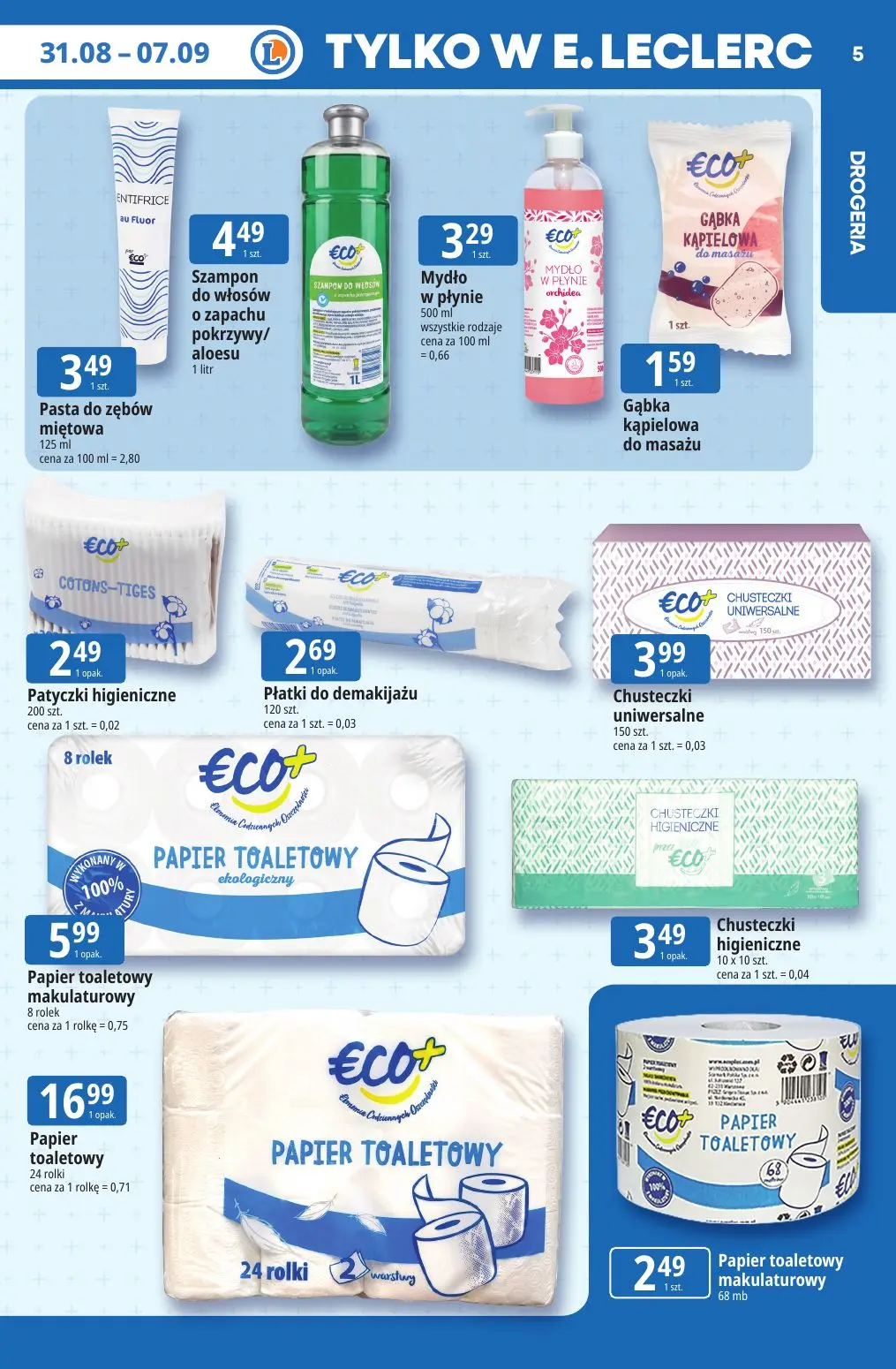 gazetka promocyjna E.Leclerc Tanio to tu - Strona 5