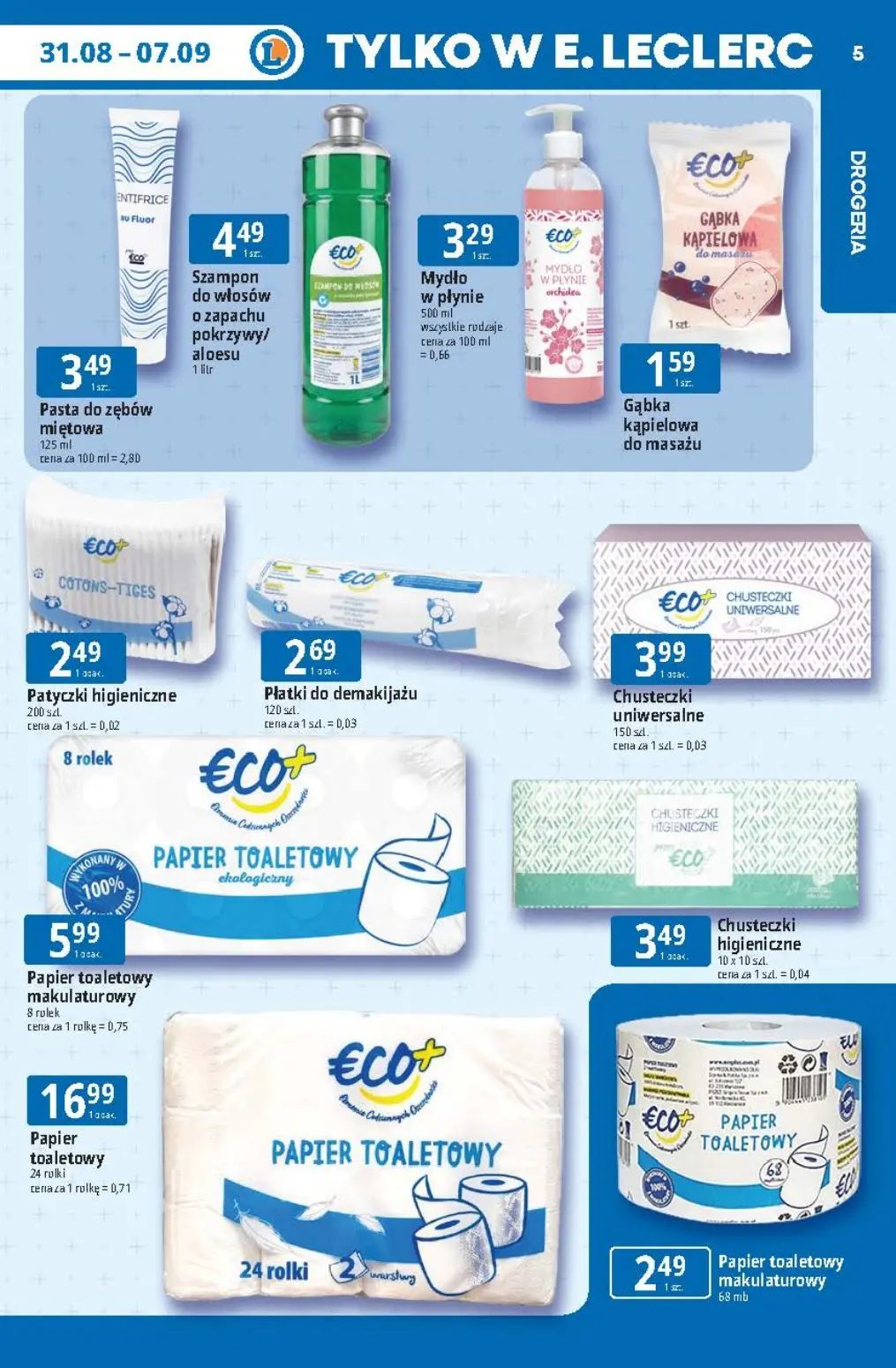 gazetka promocyjna E.Leclerc Tanio to tu - Strona 5