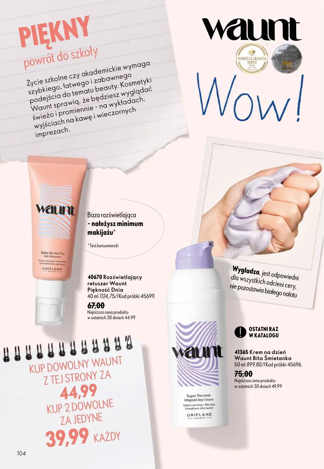 gazetka promocyjna ORIFLAME Podkręć objętość - Strona 104