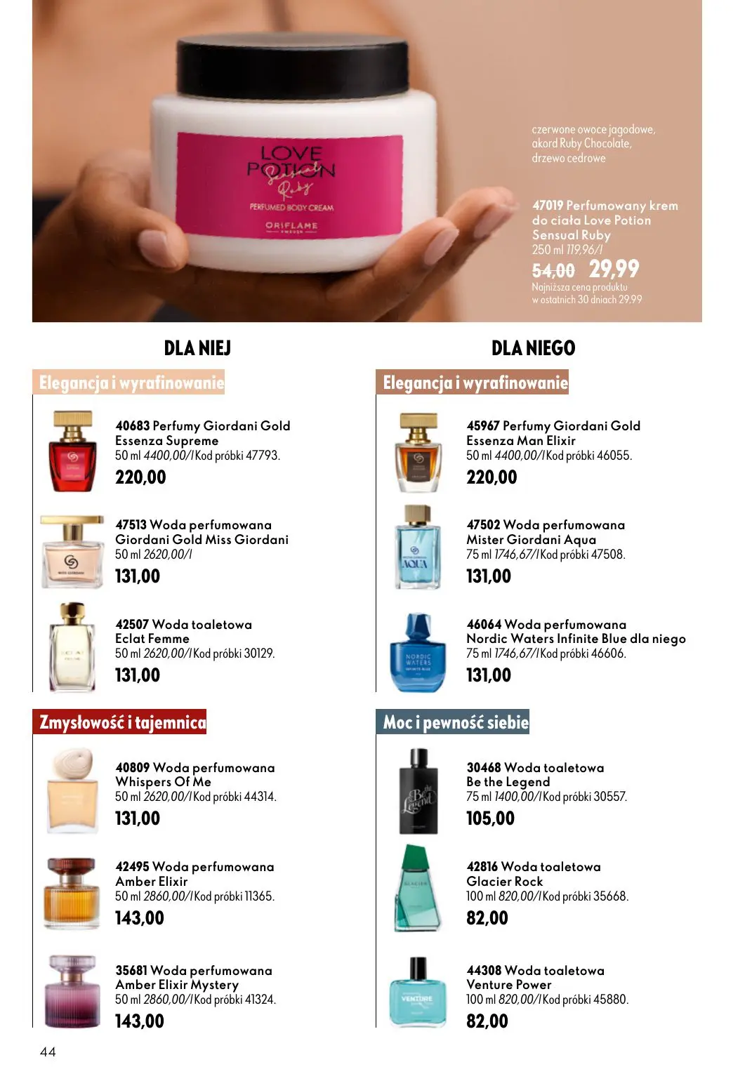 gazetka promocyjna ORIFLAME Podkręć objętość - Strona 44