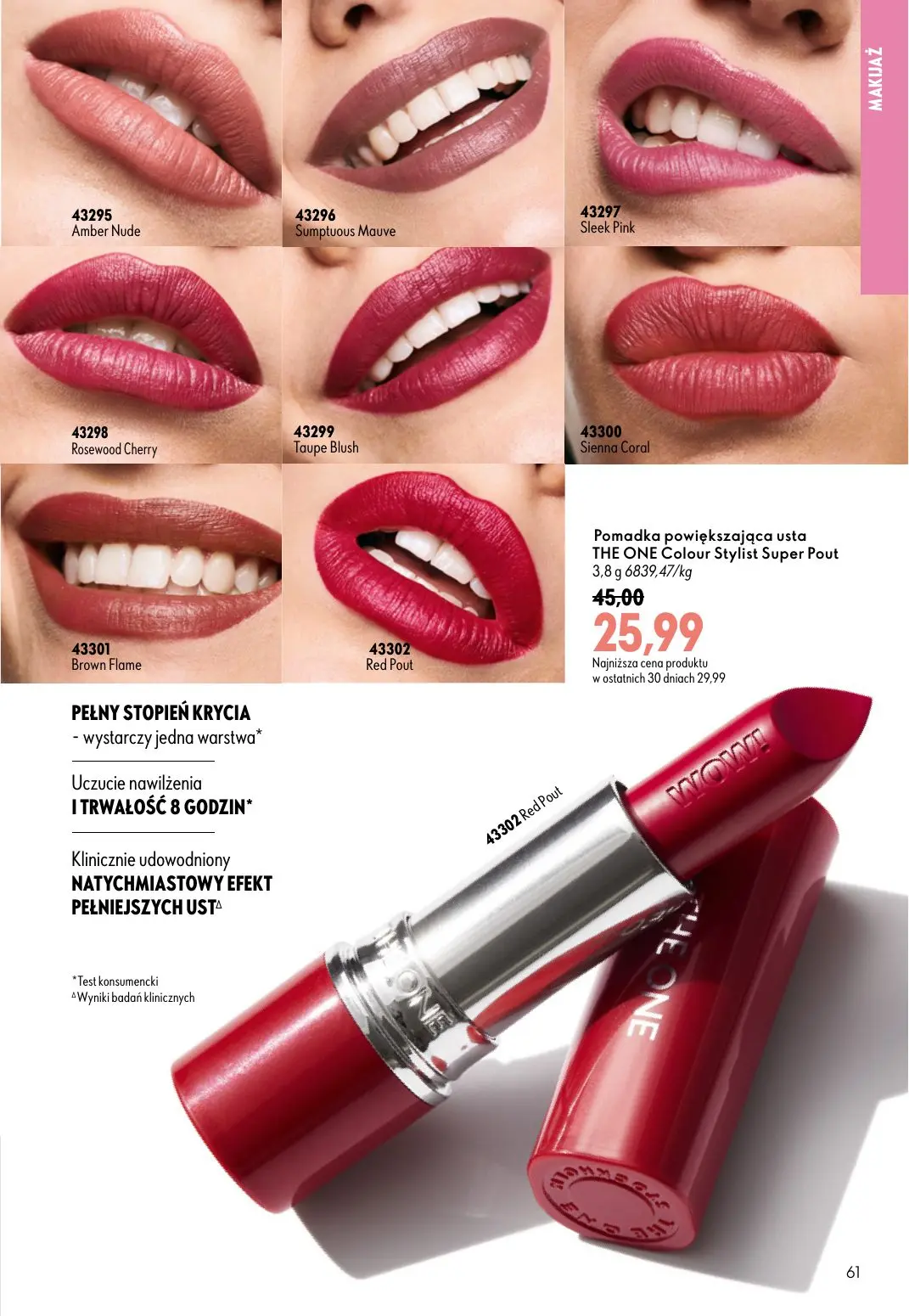 gazetka promocyjna ORIFLAME Podkręć objętość - Strona 61