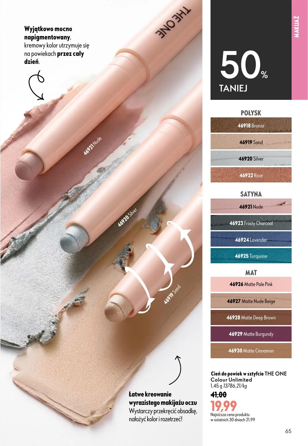gazetka promocyjna ORIFLAME Podkręć objętość - Strona 65