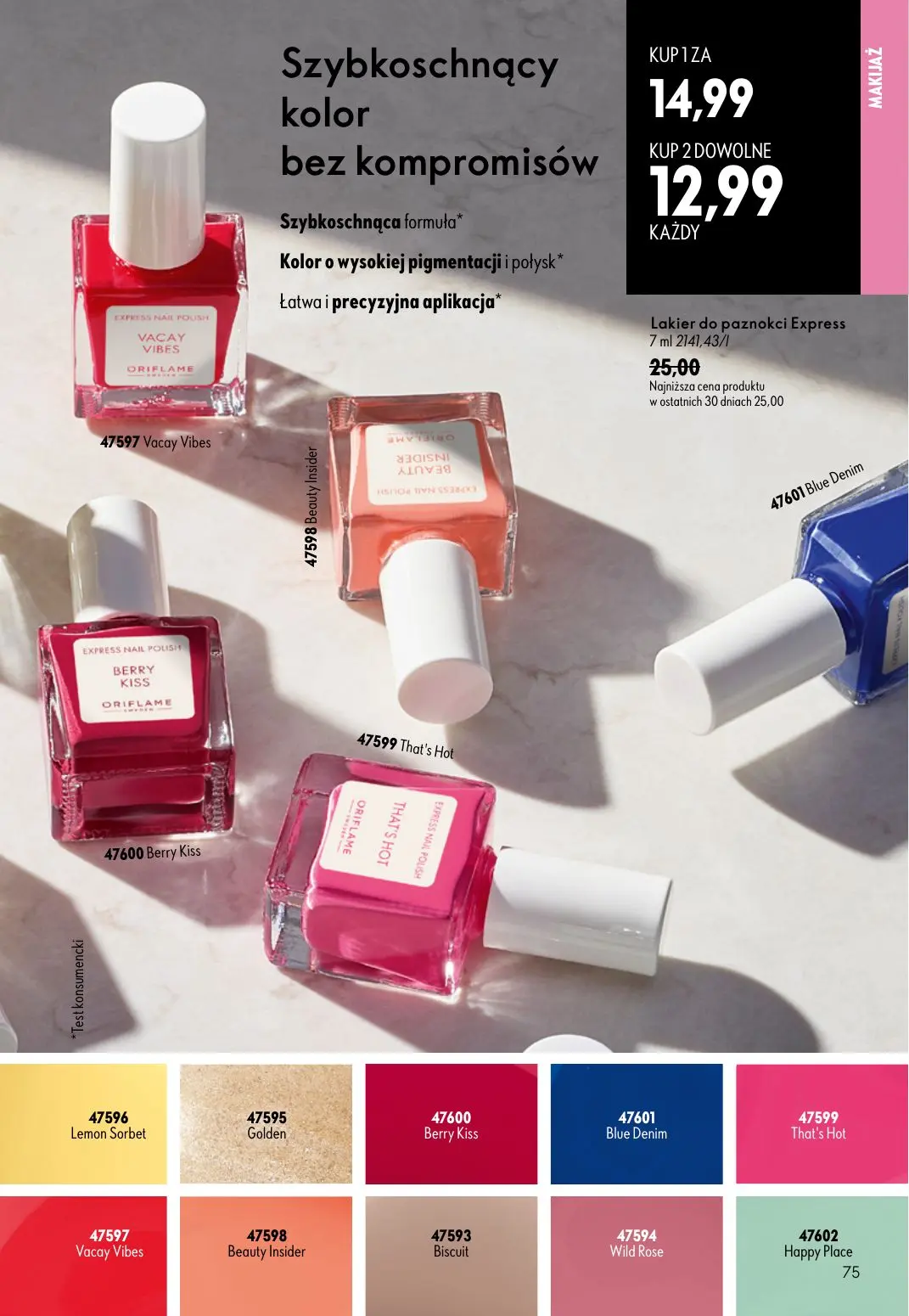 gazetka promocyjna ORIFLAME Podkręć objętość - Strona 75