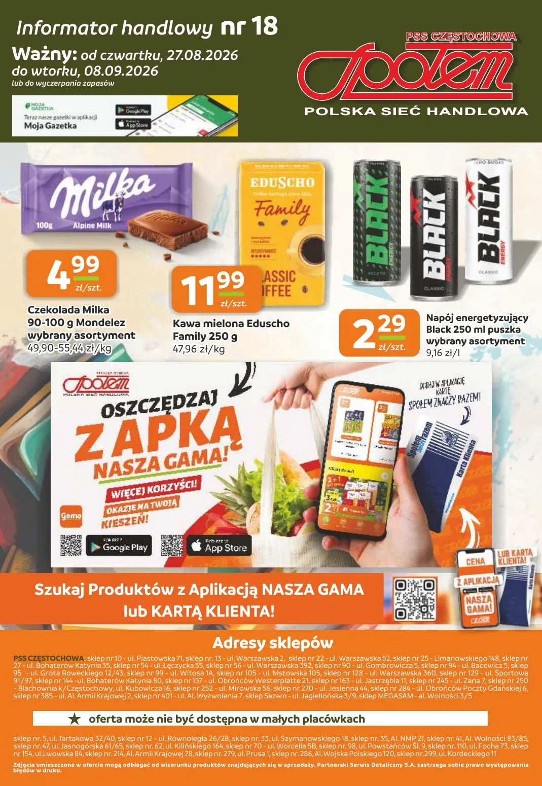gazetka promocyjna Społem Częstochowa  - Strona 12