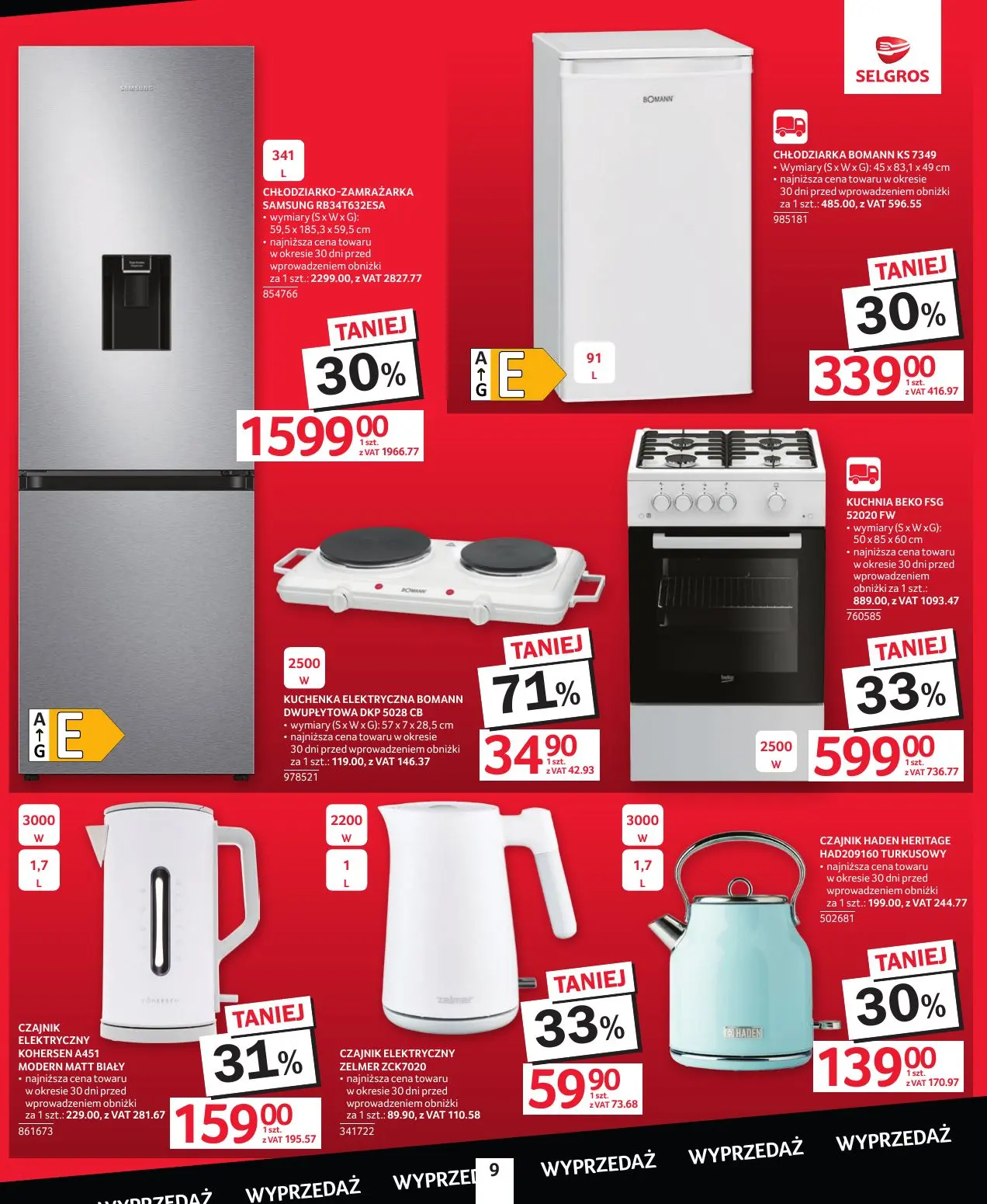 gazetka promocyjna SELGROS Katalog wyprzedaż - Strona 9
