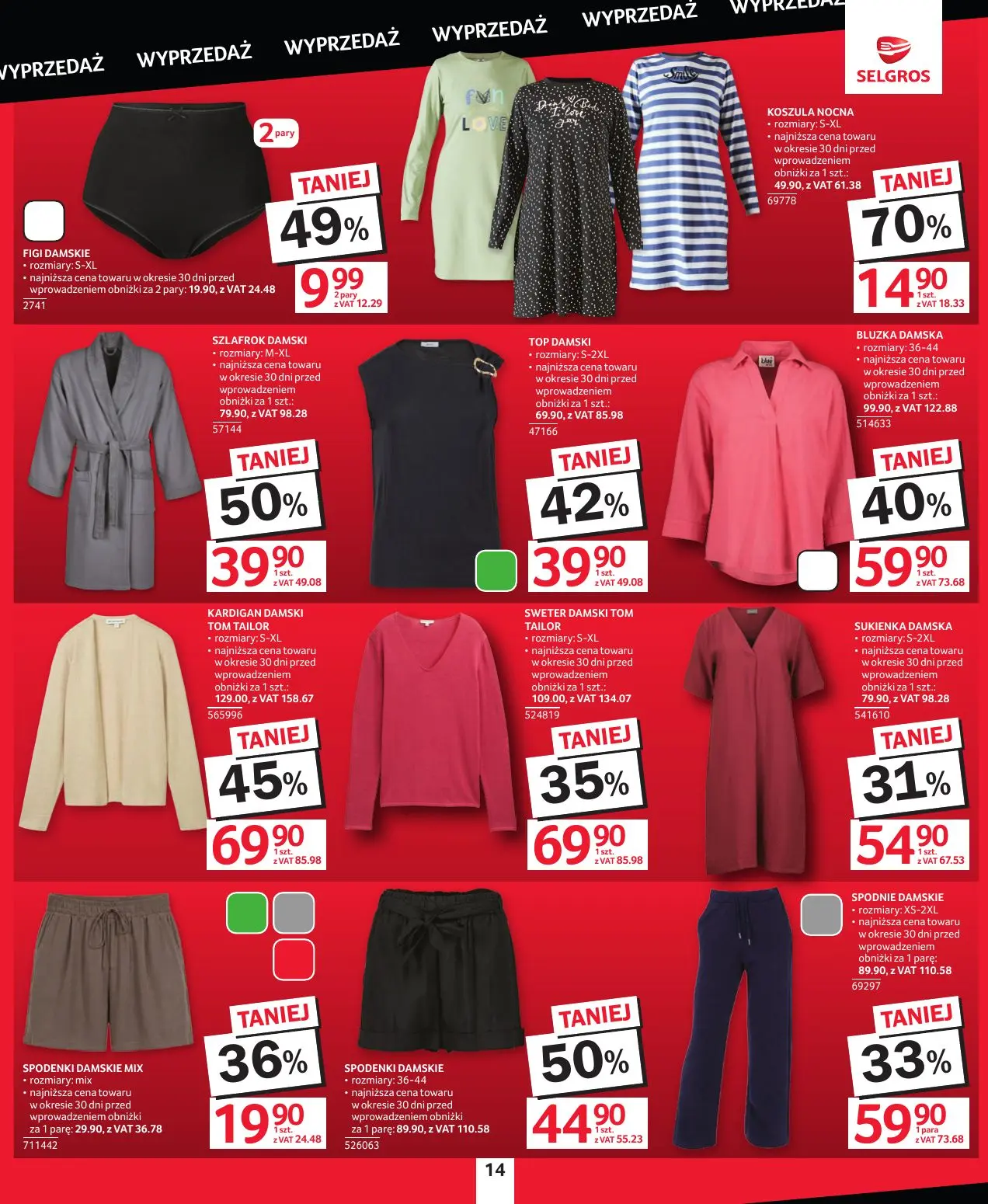 gazetka promocyjna SELGROS Katalog wyprzedaż - Strona 14