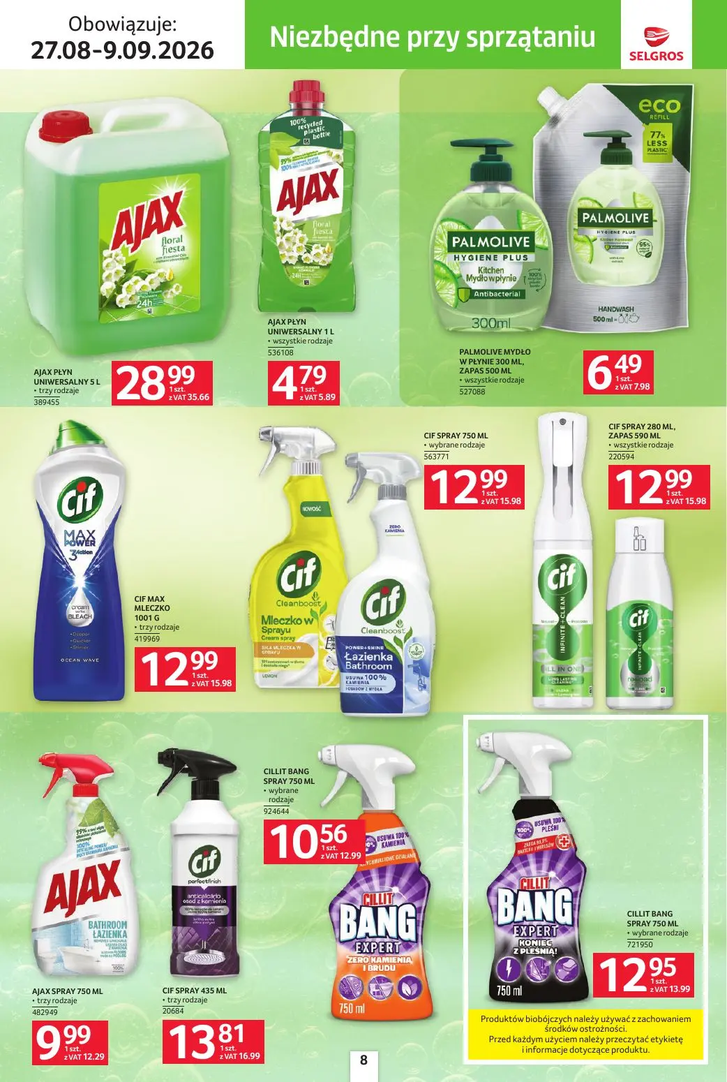 gazetka promocyjna SELGROS Katalog sprzątanie - Strona 8
