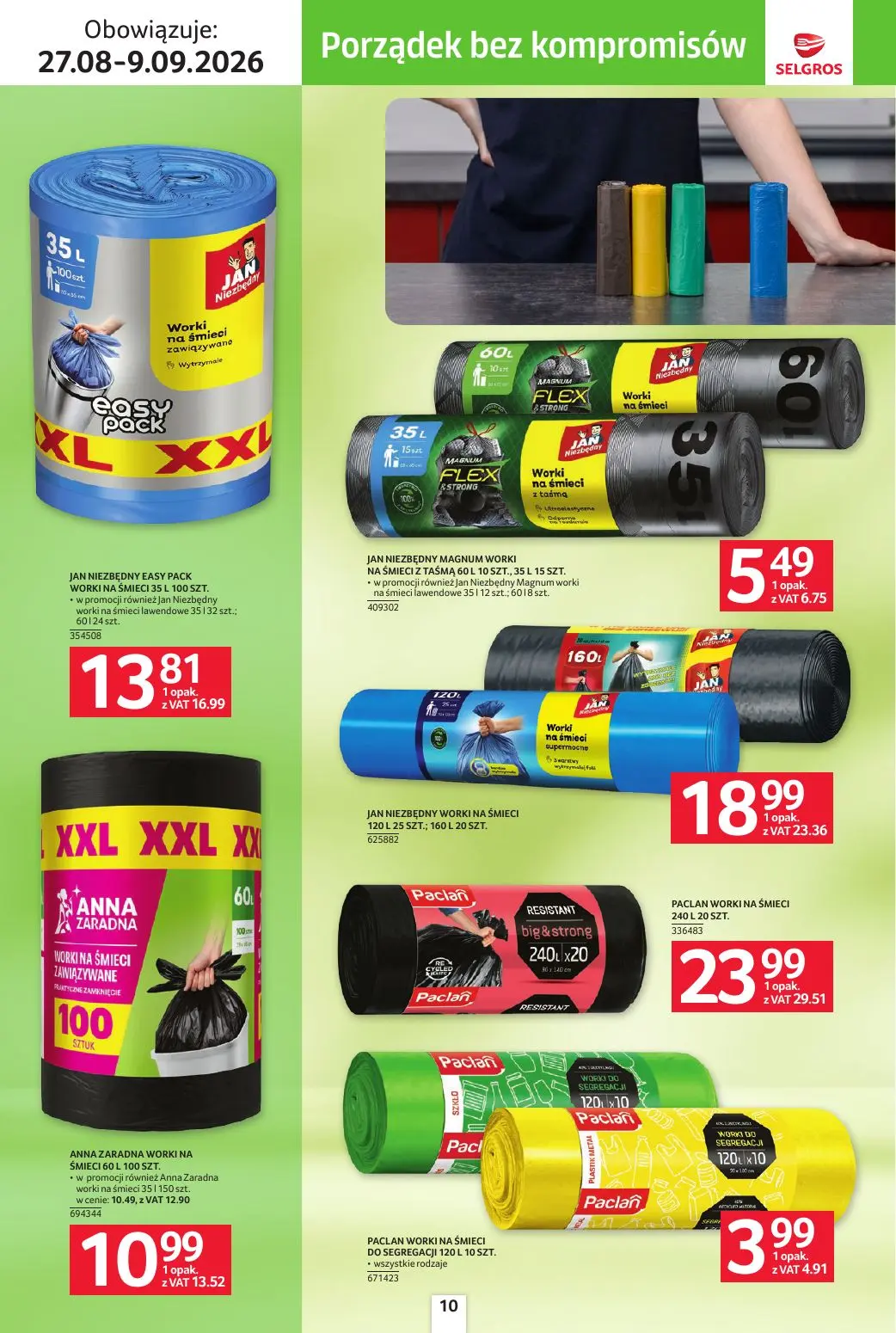 gazetka promocyjna SELGROS Katalog sprzątanie - Strona 10
