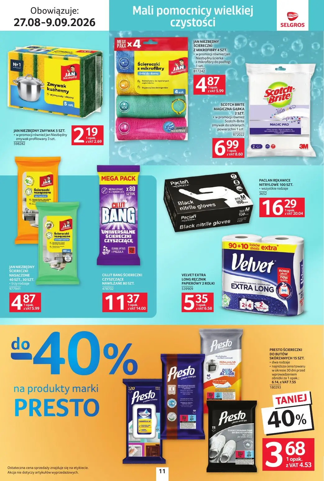 gazetka promocyjna SELGROS Katalog sprzątanie - Strona 11