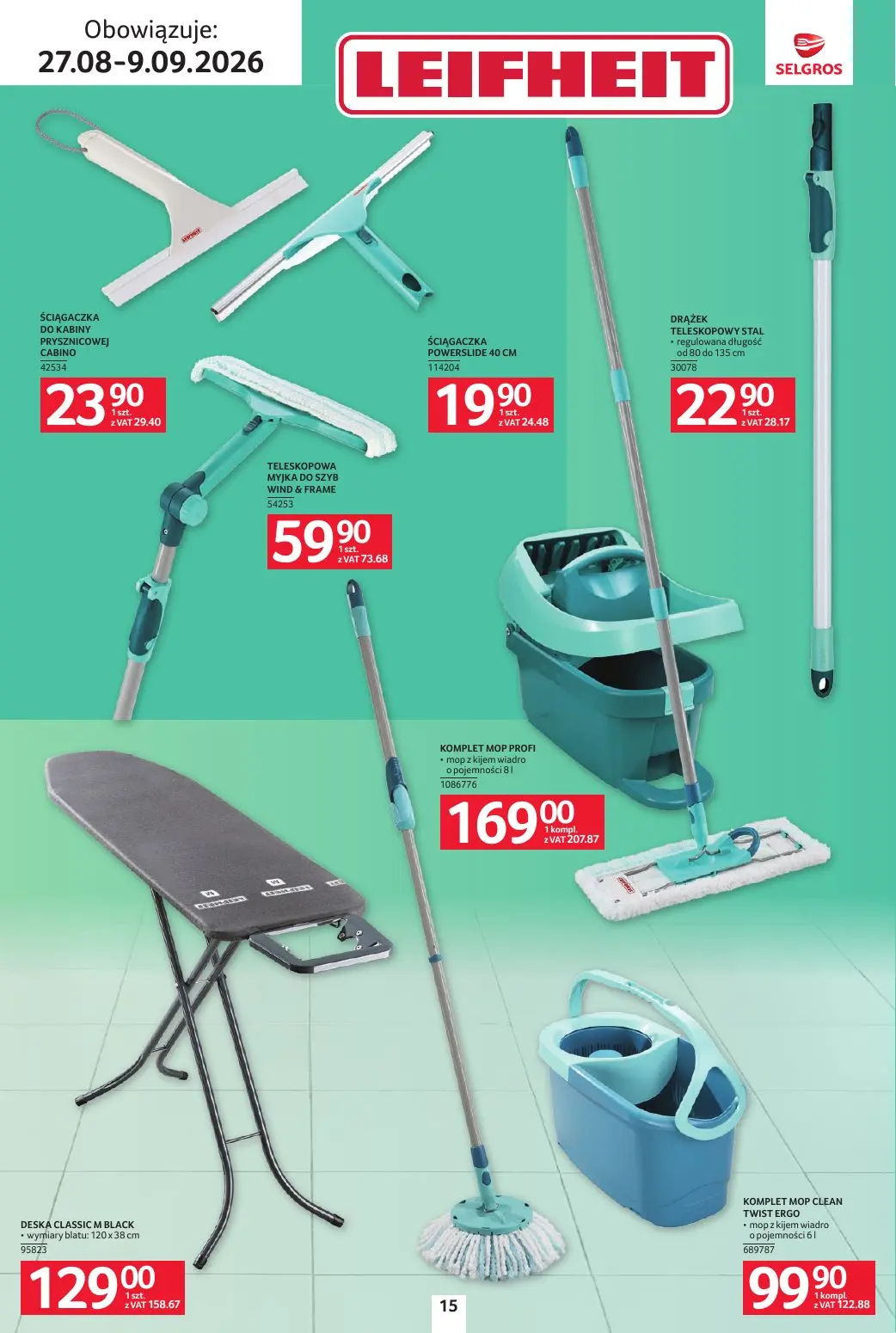 gazetka promocyjna SELGROS Katalog sprzątanie - Strona 15
