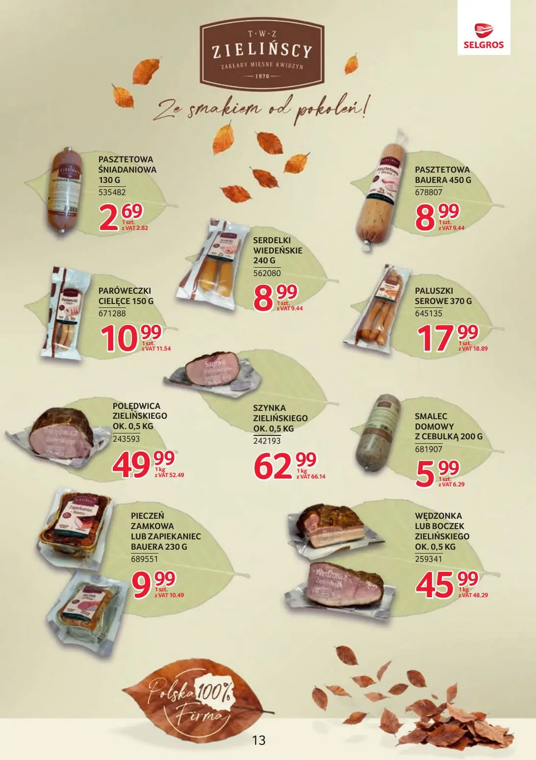 gazetka promocyjna SELGROS Markowe produkty - Strona 13