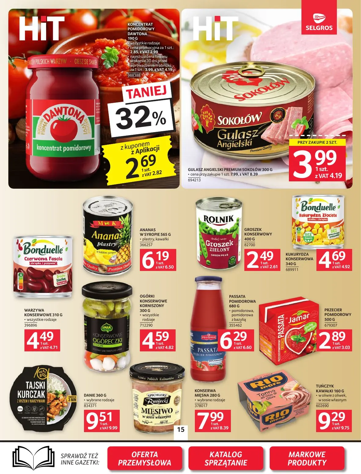 gazetka promocyjna SELGROS Oferta spożywcza - Strona 15