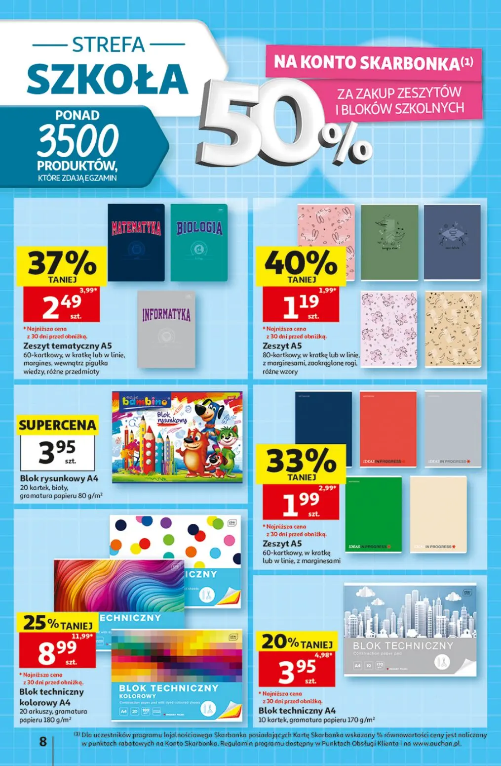 gazetka promocyjna Auchan Strefa szkoła - Strona 8