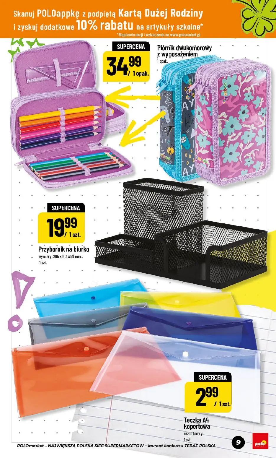 gazetka promocyjna POLOmarket Powrót do szkoły 🎒 - Strona 9