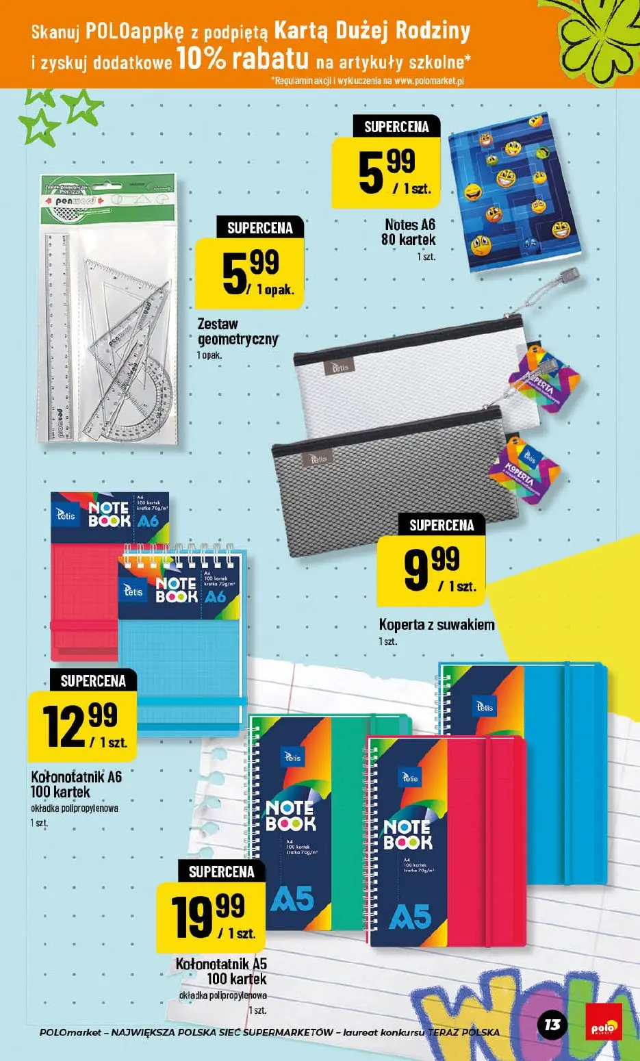 gazetka promocyjna POLOmarket Powrót do szkoły 🎒 - Strona 13