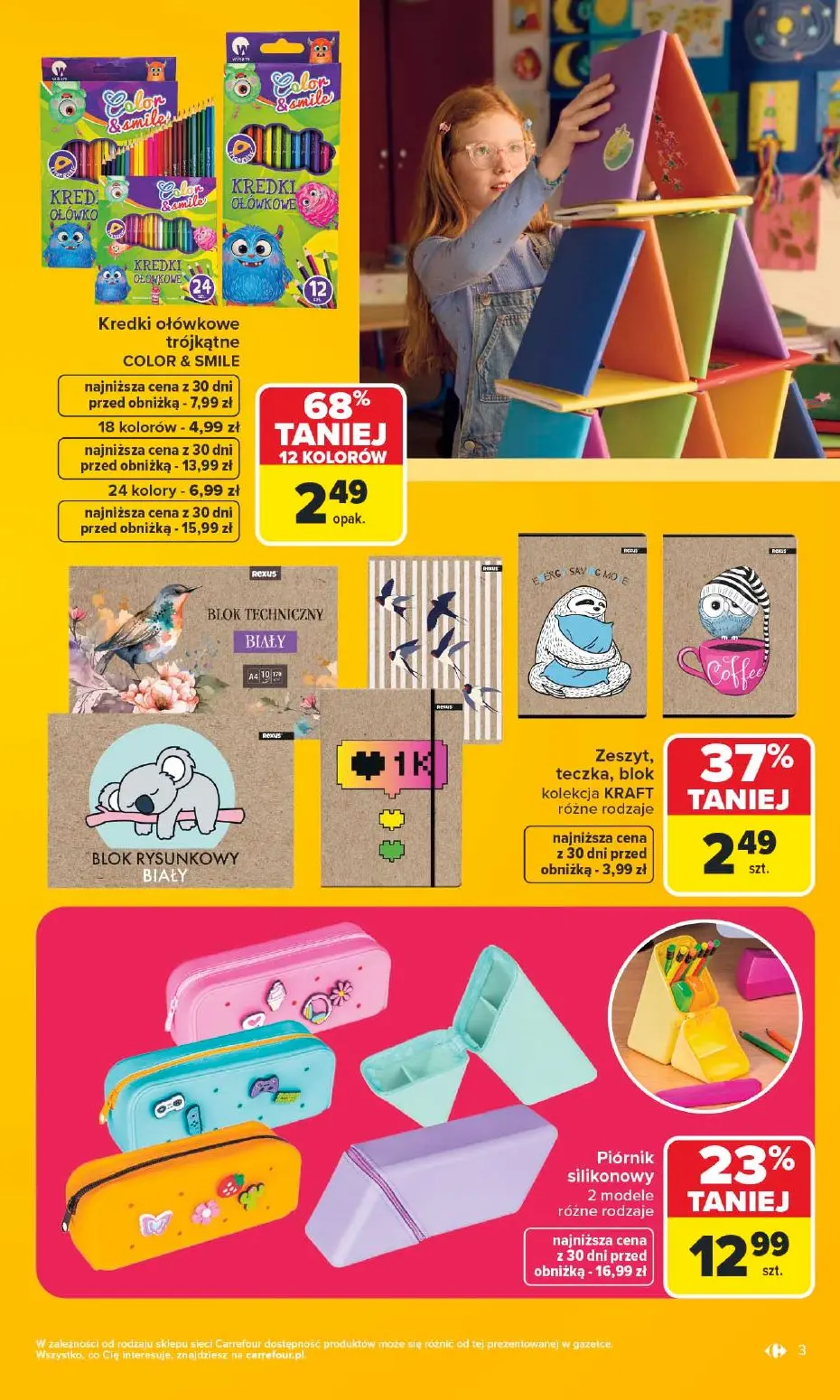 gazetka promocyjna Carrefour Szkoła nowy sezon - Strona 3