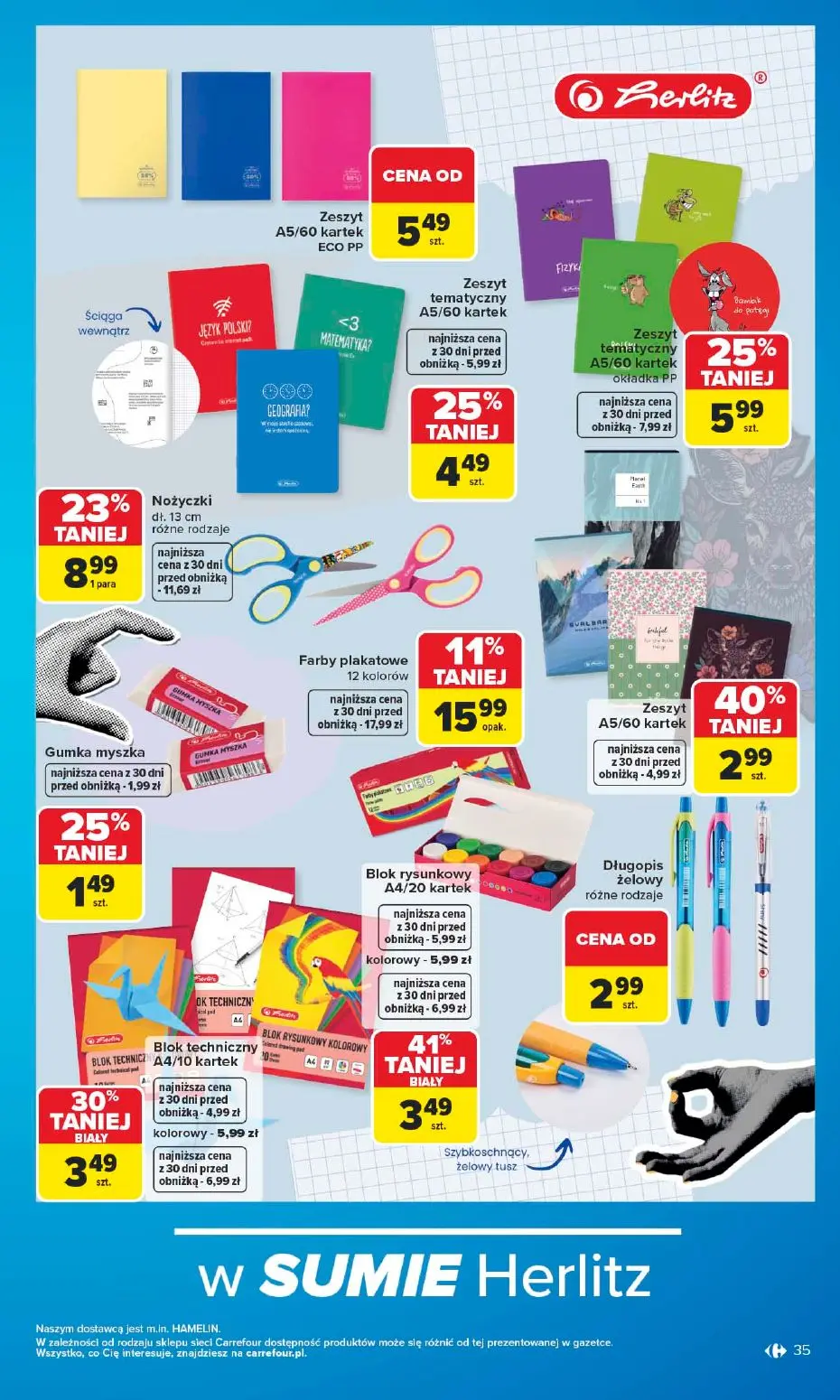 gazetka promocyjna Carrefour Szkoła nowy sezon - Strona 35