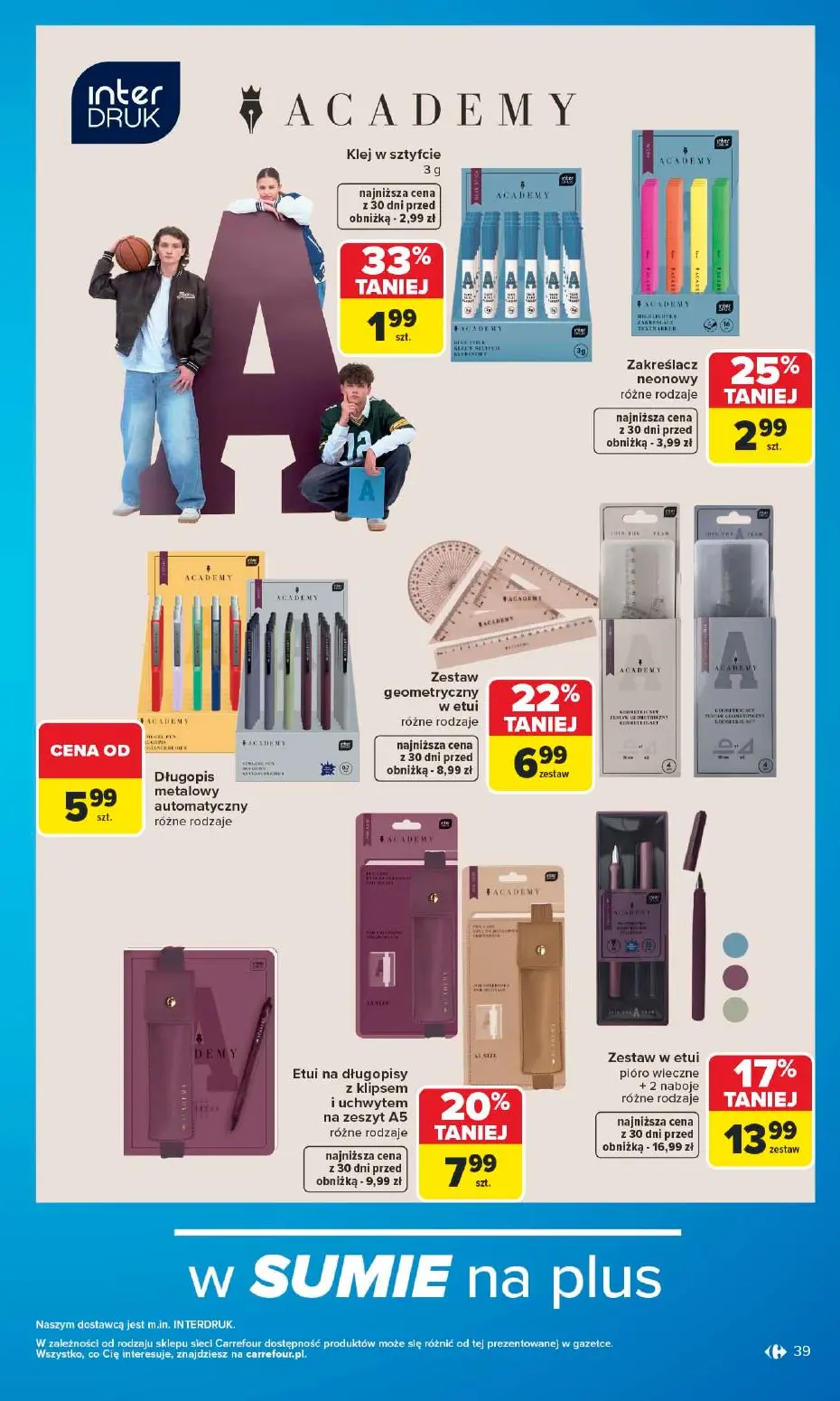 gazetka promocyjna Carrefour Szkoła nowy sezon - Strona 39