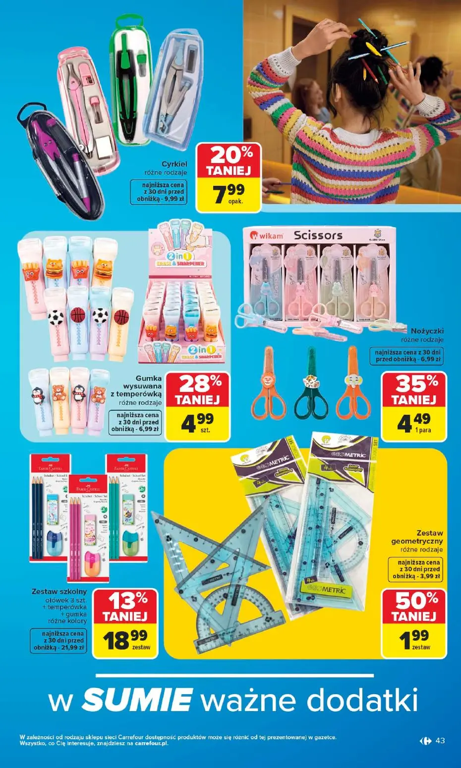 gazetka promocyjna Carrefour Szkoła nowy sezon - Strona 43