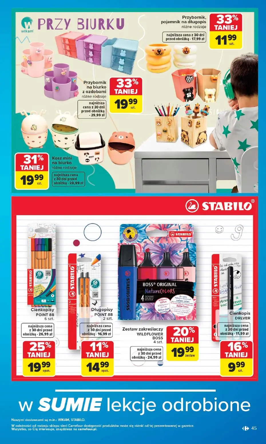 gazetka promocyjna Carrefour Szkoła nowy sezon - Strona 45