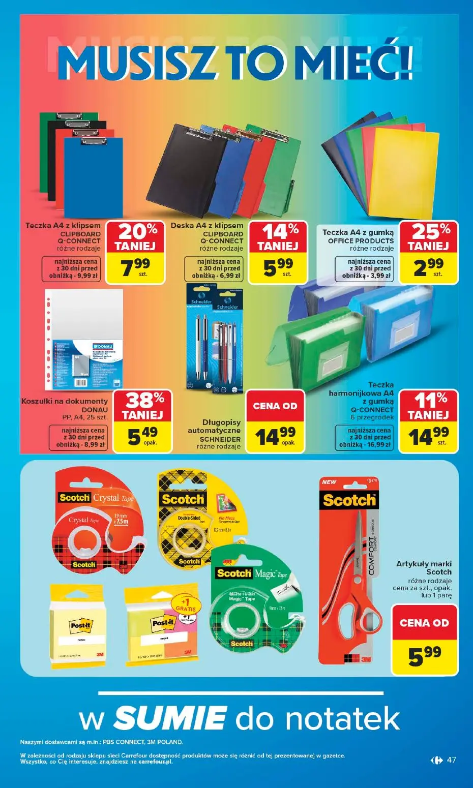 gazetka promocyjna Carrefour Szkoła nowy sezon - Strona 47