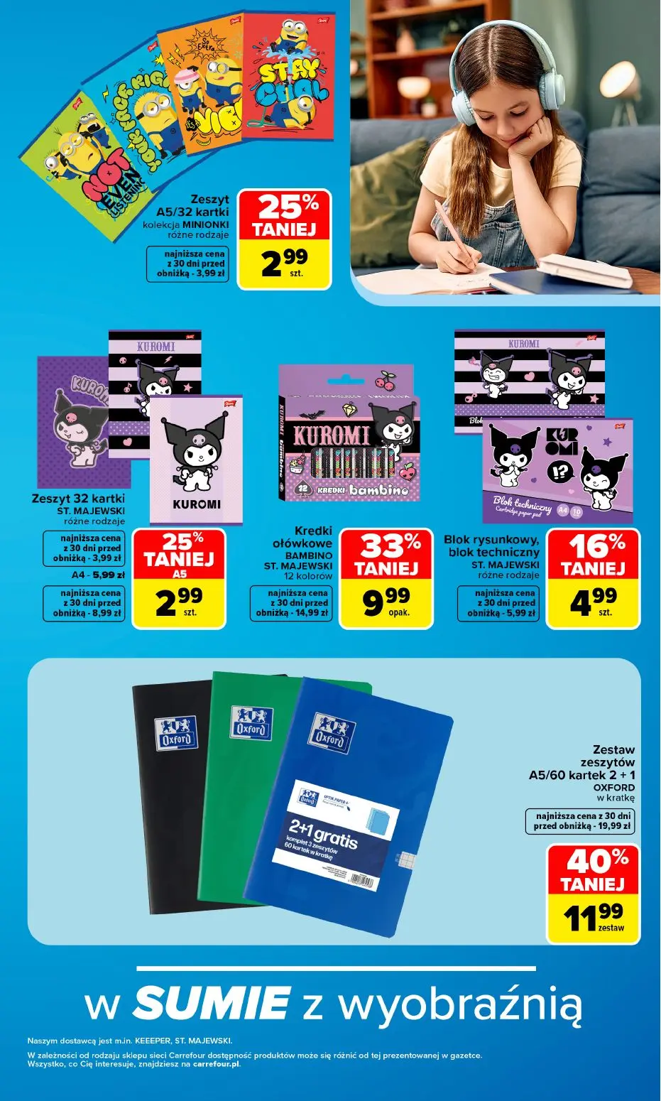 gazetka promocyjna Carrefour Wzorowa okazja do szkoły - Strona 3