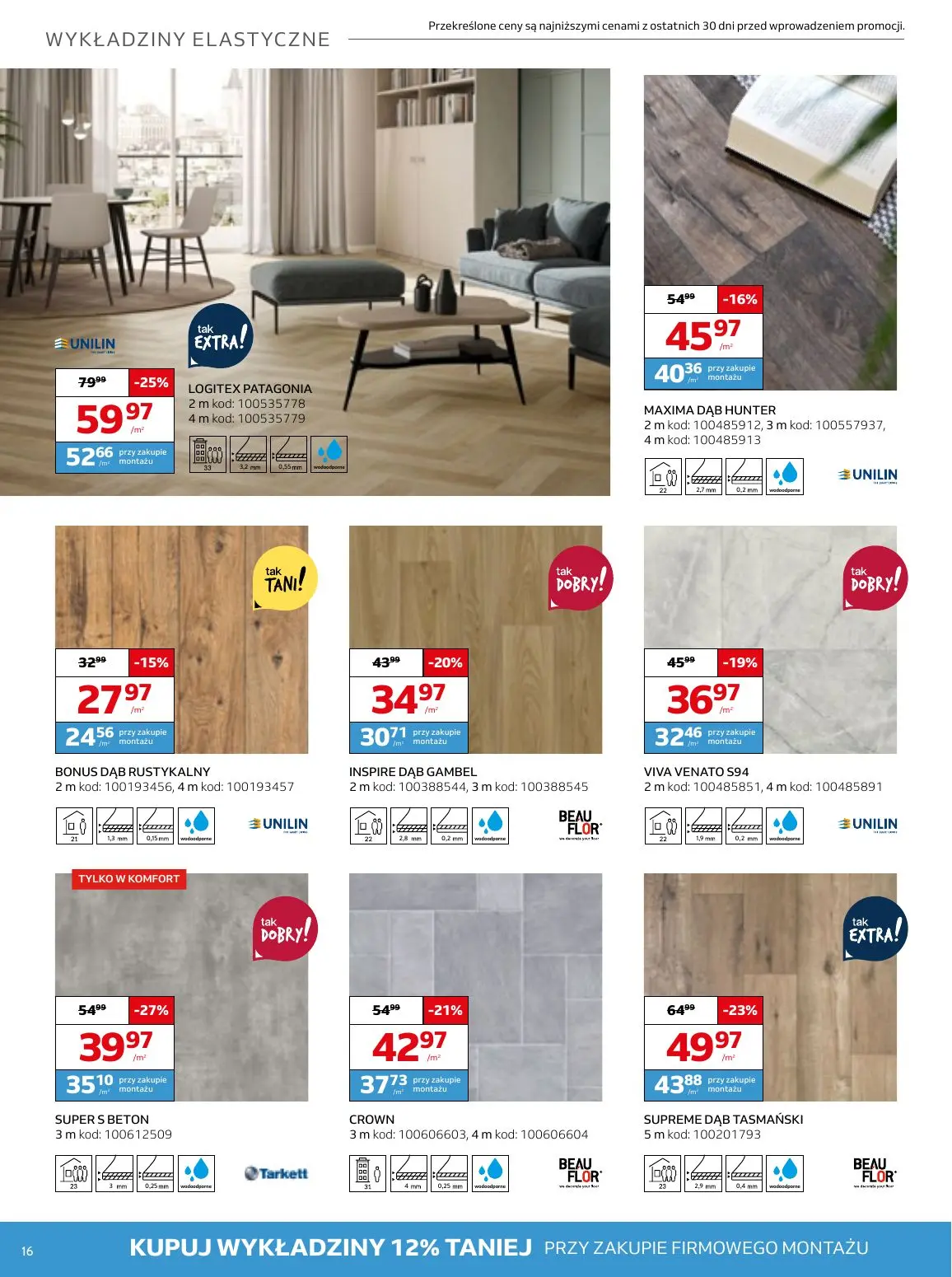 gazetka promocyjna KOMFORT Projekt udany na każdym kroku - Strona 16