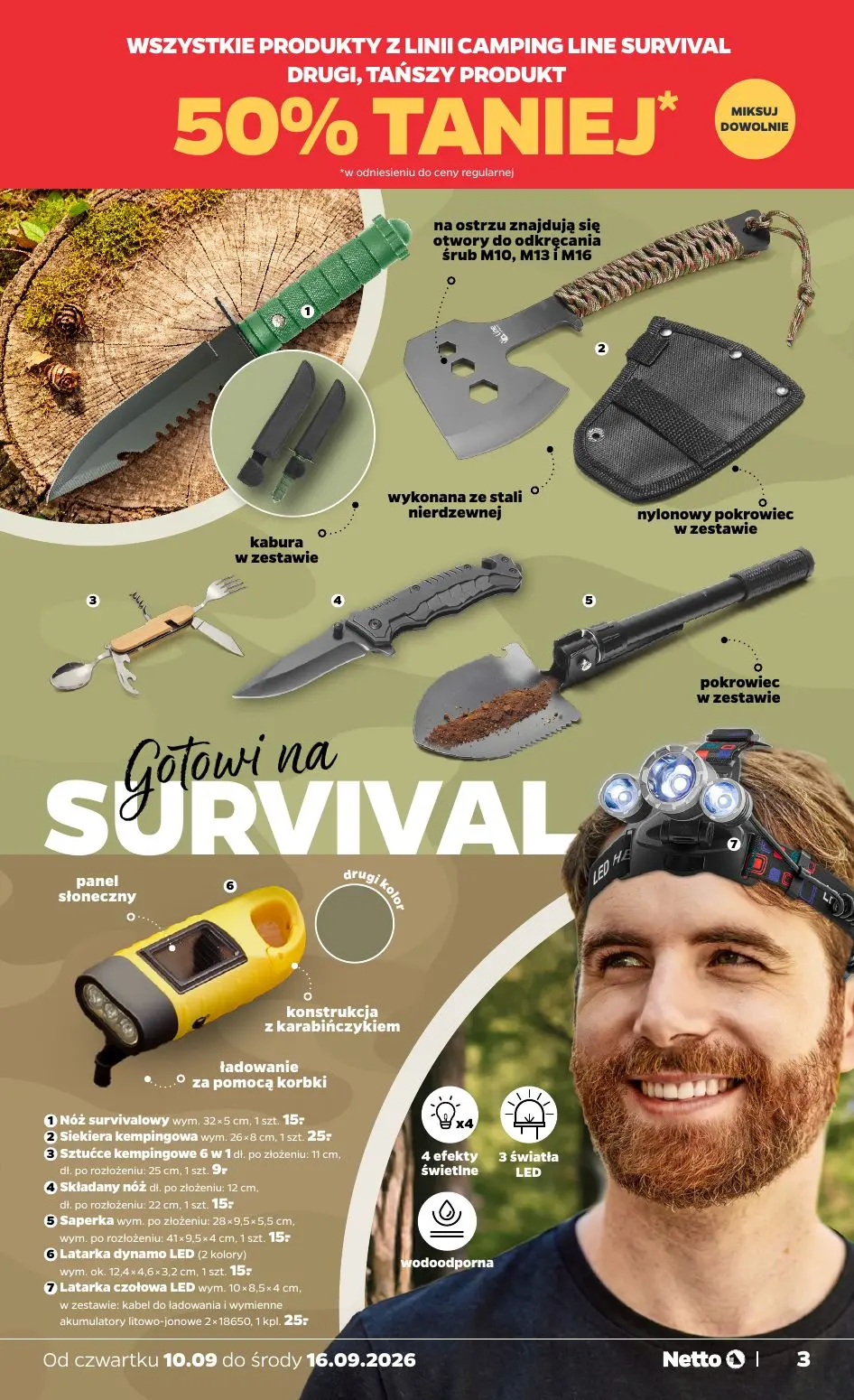 gazetka promocyjna NETTO Survival, sezon na grzyby i kuchnia - Strona 3
