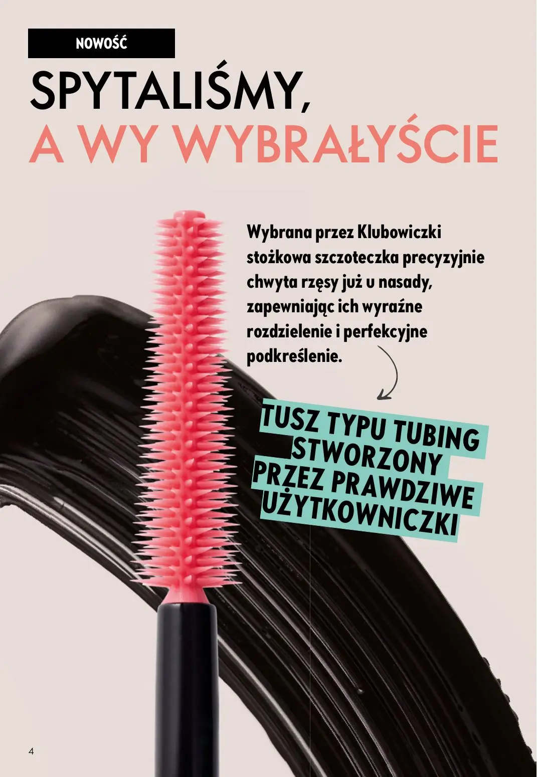 gazetka promocyjna ORIFLAME Stworzony z Wami dla piękna rzęs - Strona 4