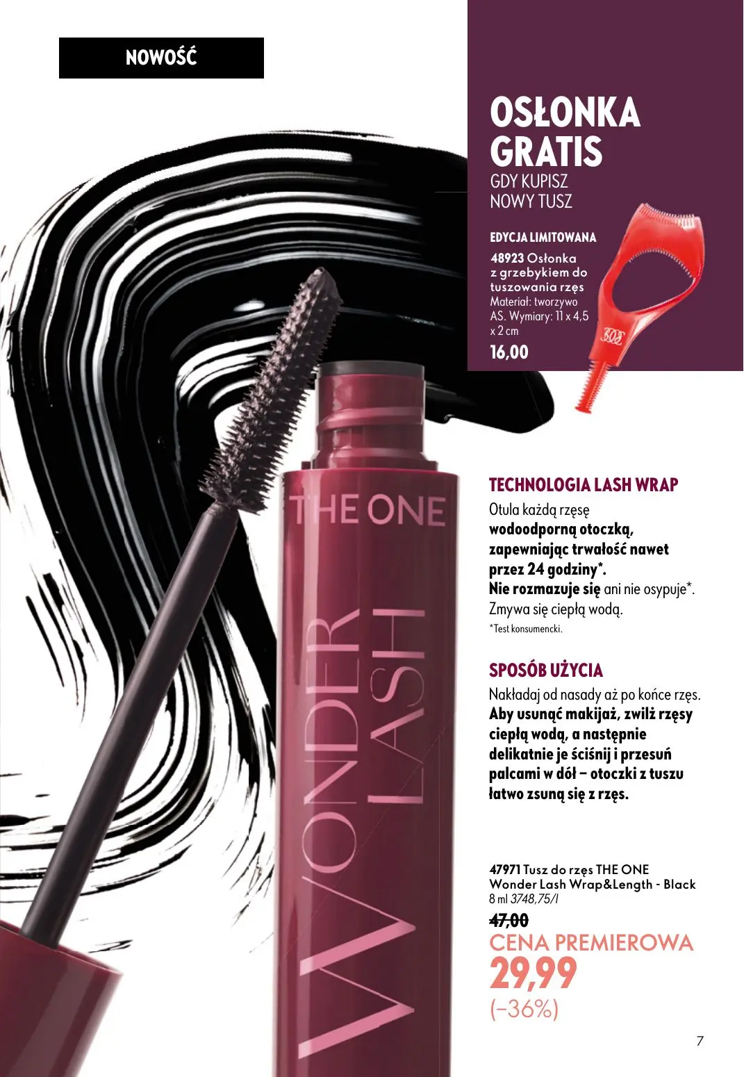 gazetka promocyjna ORIFLAME Stworzony z Wami dla piękna rzęs - Strona 7