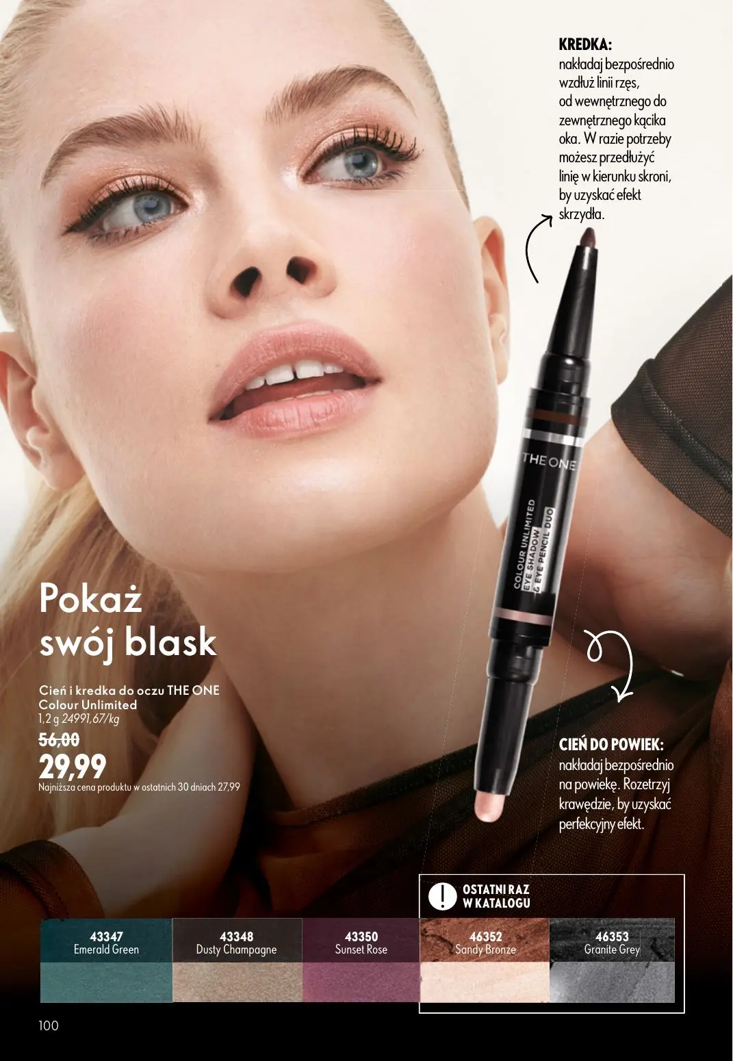 gazetka promocyjna ORIFLAME Stworzony z Wami dla piękna rzęs - Strona 100