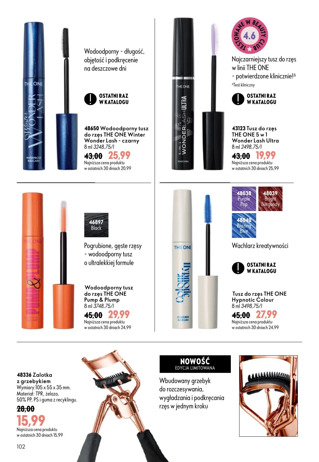 gazetka promocyjna ORIFLAME Stworzony z Wami dla piękna rzęs - Strona 102