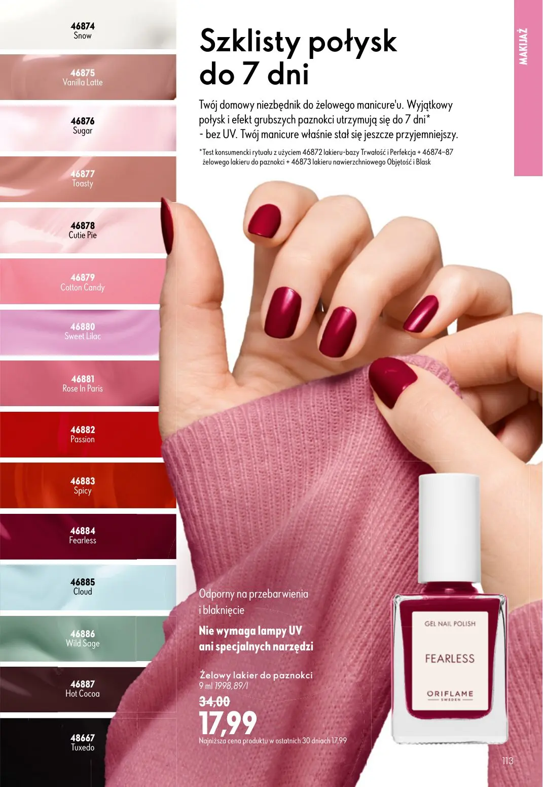 gazetka promocyjna ORIFLAME Stworzony z Wami dla piękna rzęs - Strona 113