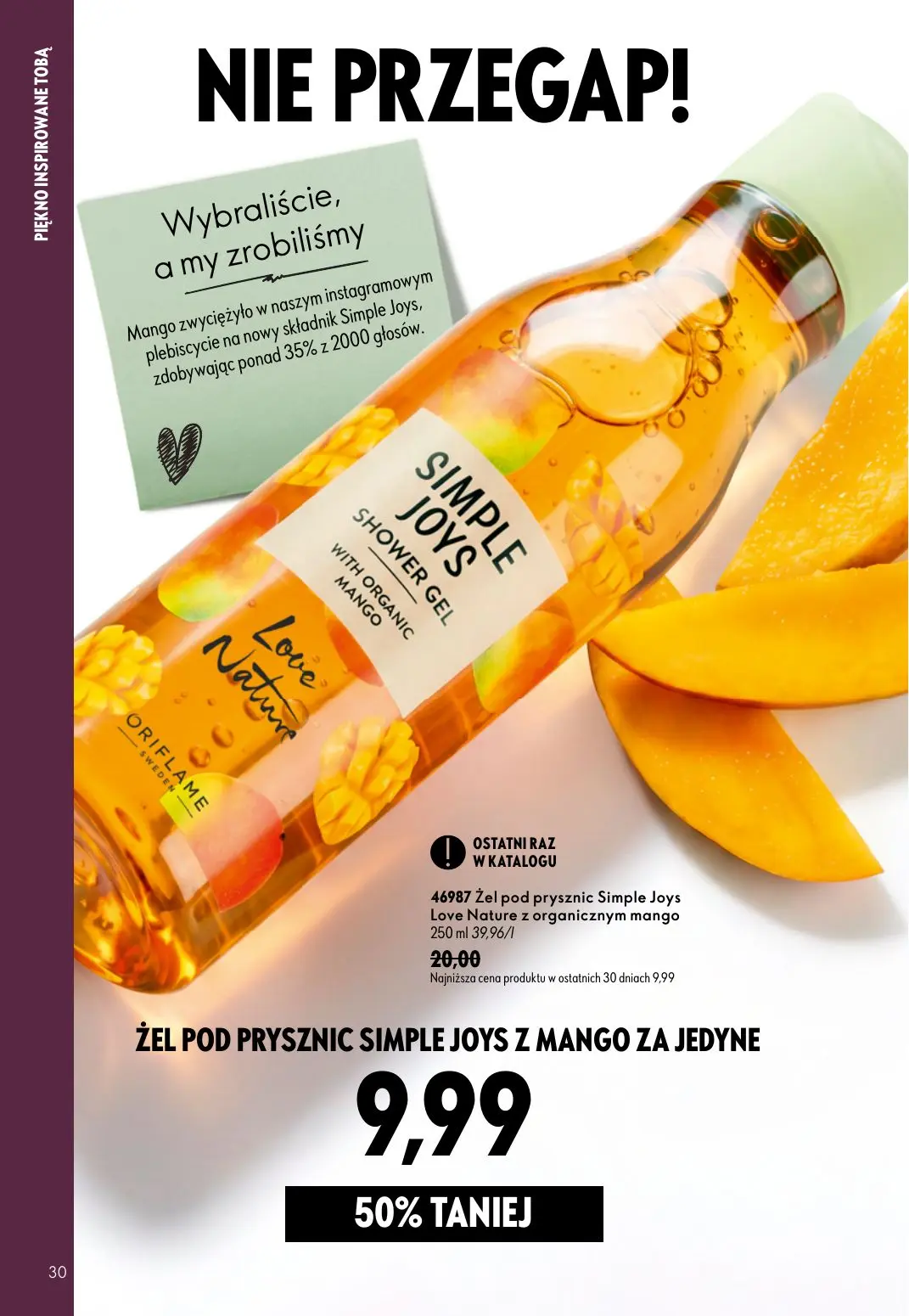 gazetka promocyjna ORIFLAME Stworzony z Wami dla piękna rzęs - Strona 30