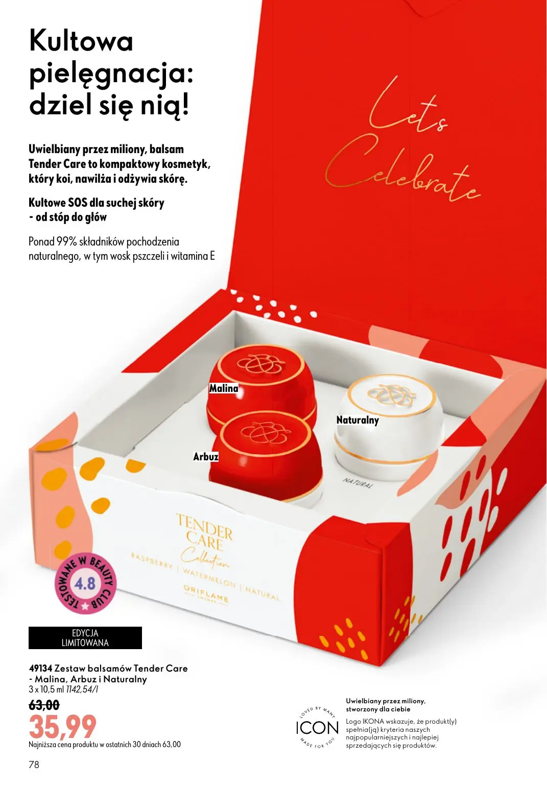 gazetka promocyjna ORIFLAME Stworzony z Wami dla piękna rzęs - Strona 78