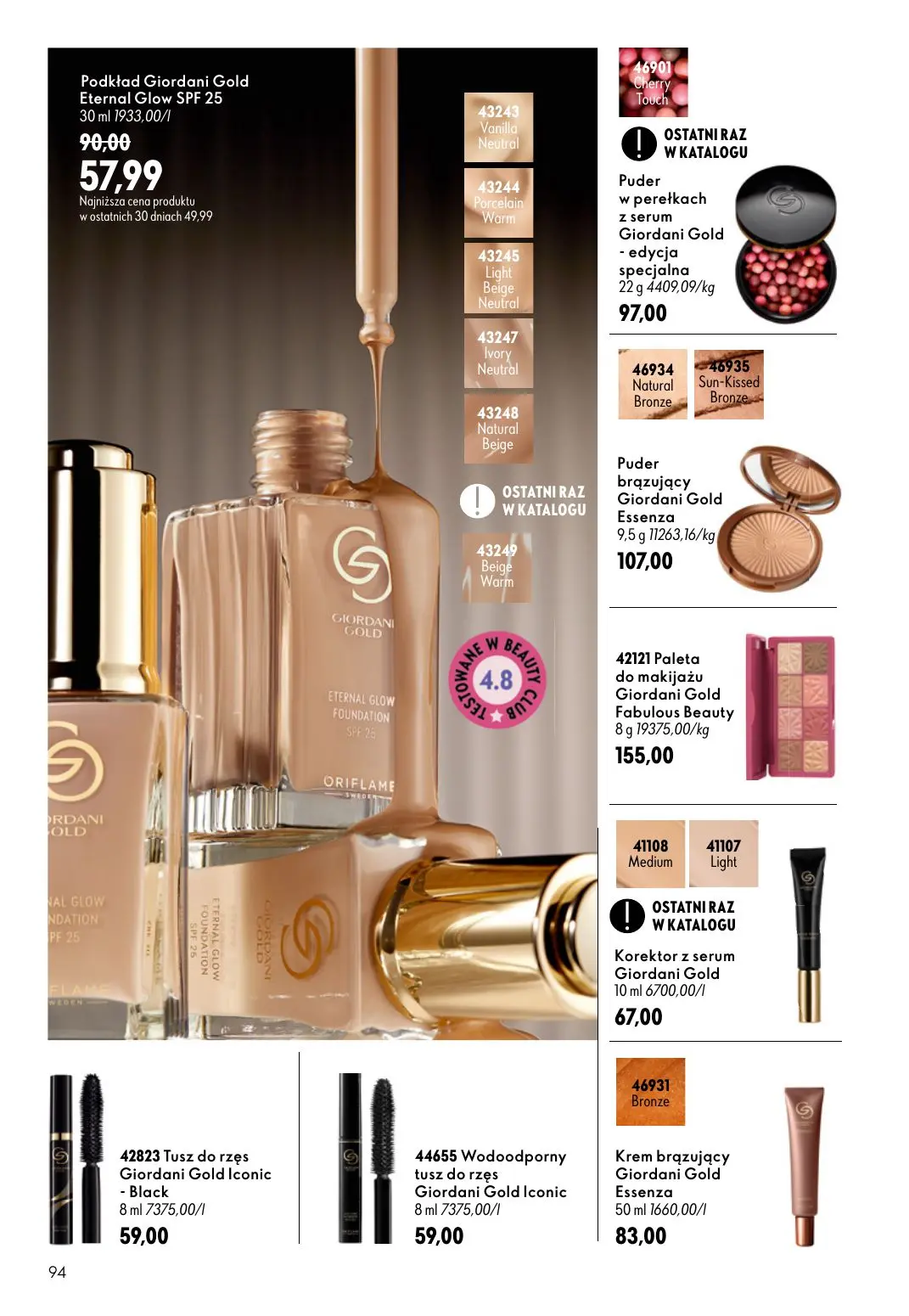 gazetka promocyjna ORIFLAME Stworzony z Wami dla piękna rzęs - Strona 94