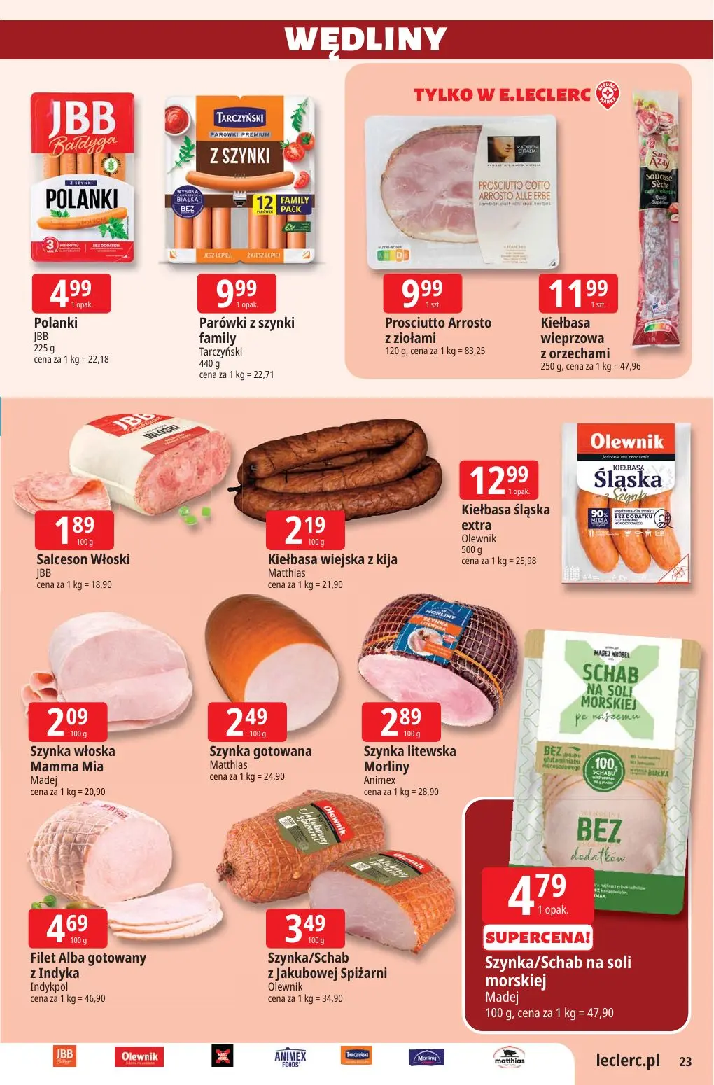 gazetka promocyjna E.Leclerc Tylko w E.Leclerc - oferta rozszerzona - Strona 23